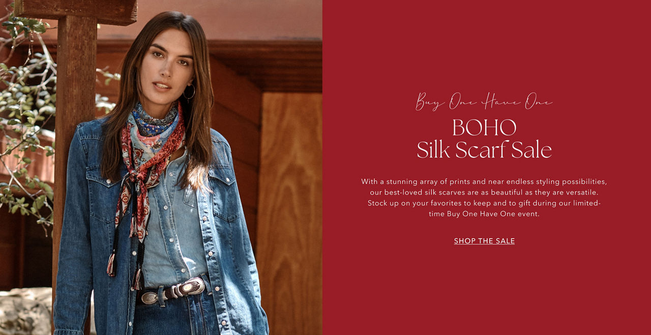 BOHO Silk Scarf Sale