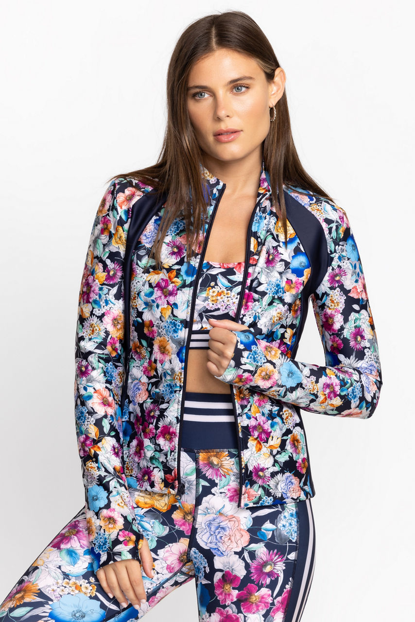Fall Dance Fitted Athletic Jacket