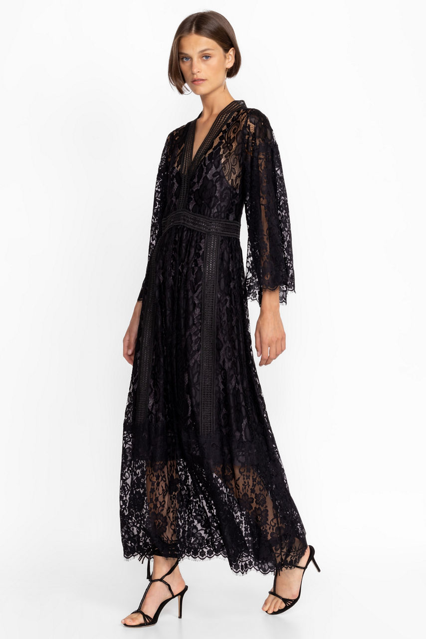 Silk & Lace Beaded Gown - Giftables