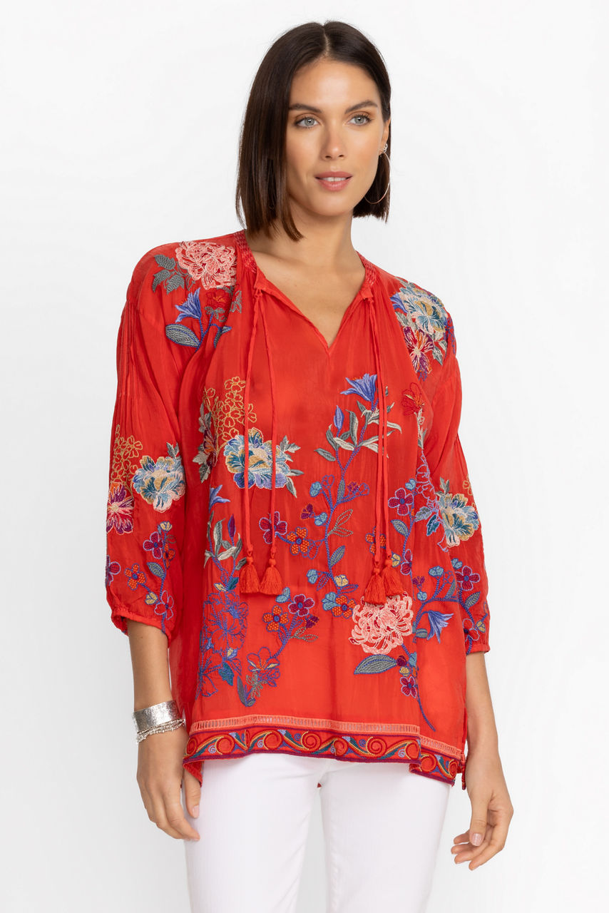 Buy ZADONIA BLOUSE | Johnny Was
