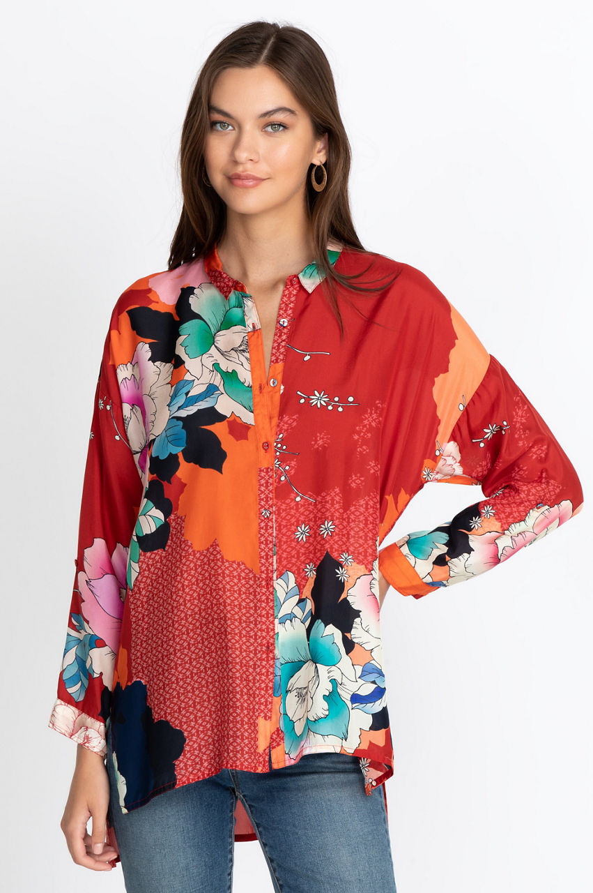 Buy Tura Jarah Button Down | Johnny Was