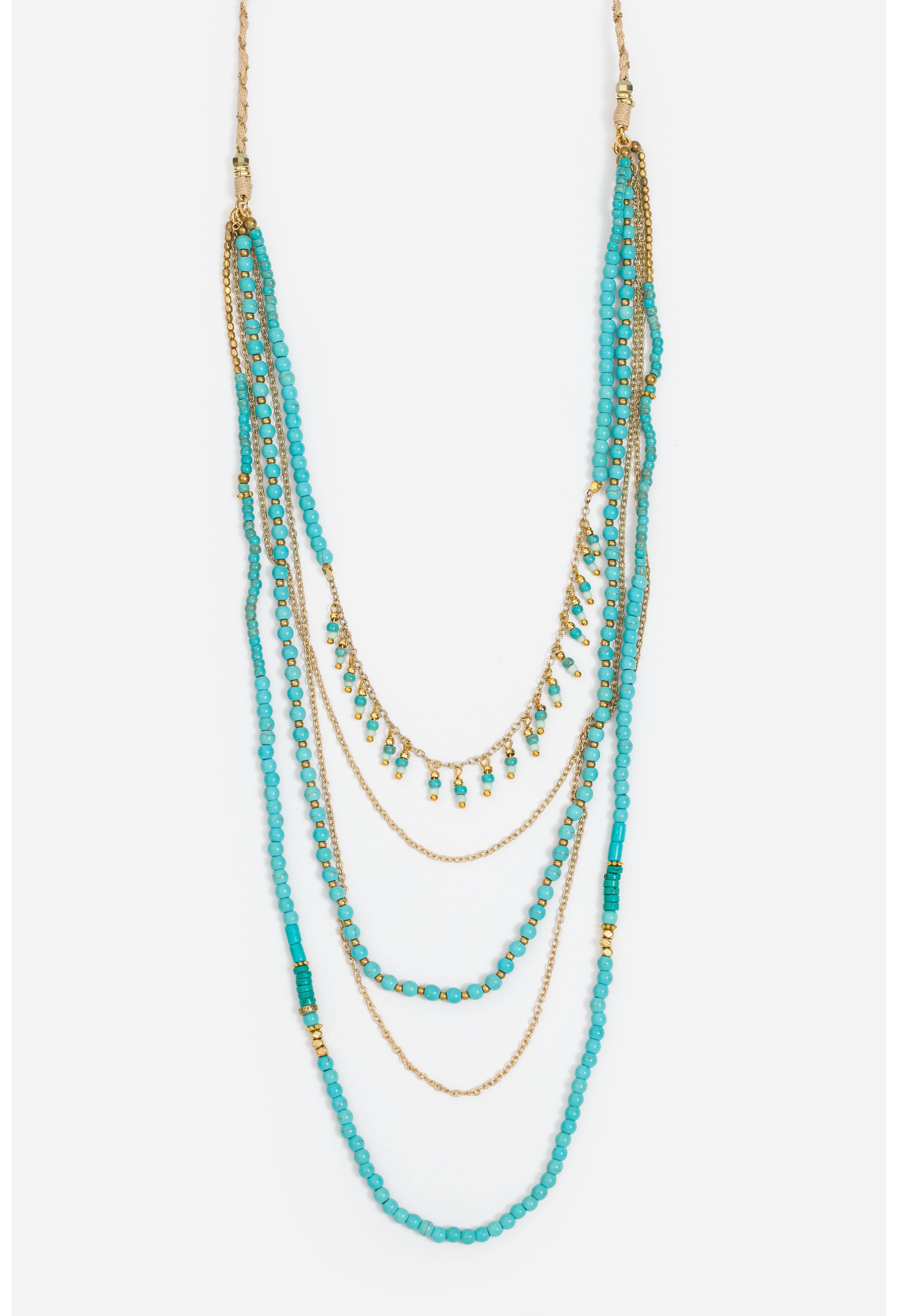 Turquoise Garden Party Necklace, , large image number 1