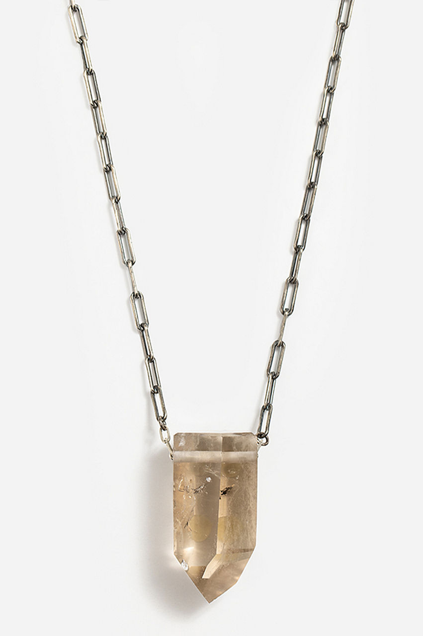 Joseph Brooks Large Quartz Crystal Necklace