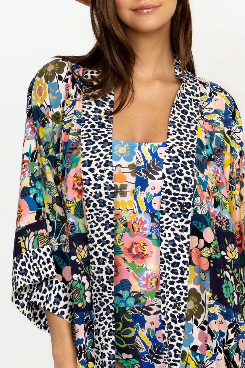 Buy Layla Leopard Kimono | Johnny Was