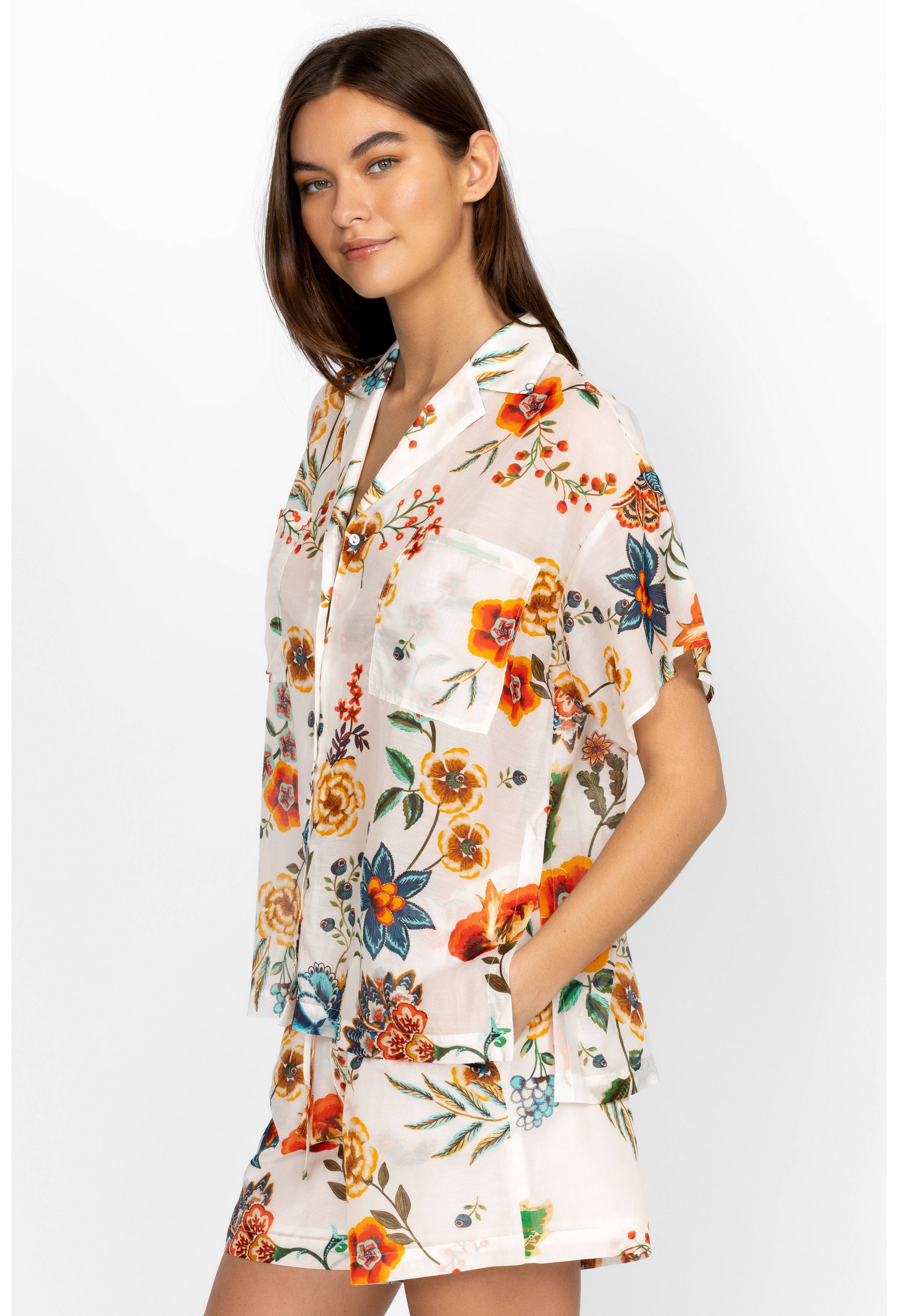 Buy Ardella Cover-Up Camp Shirt | Johnny Was