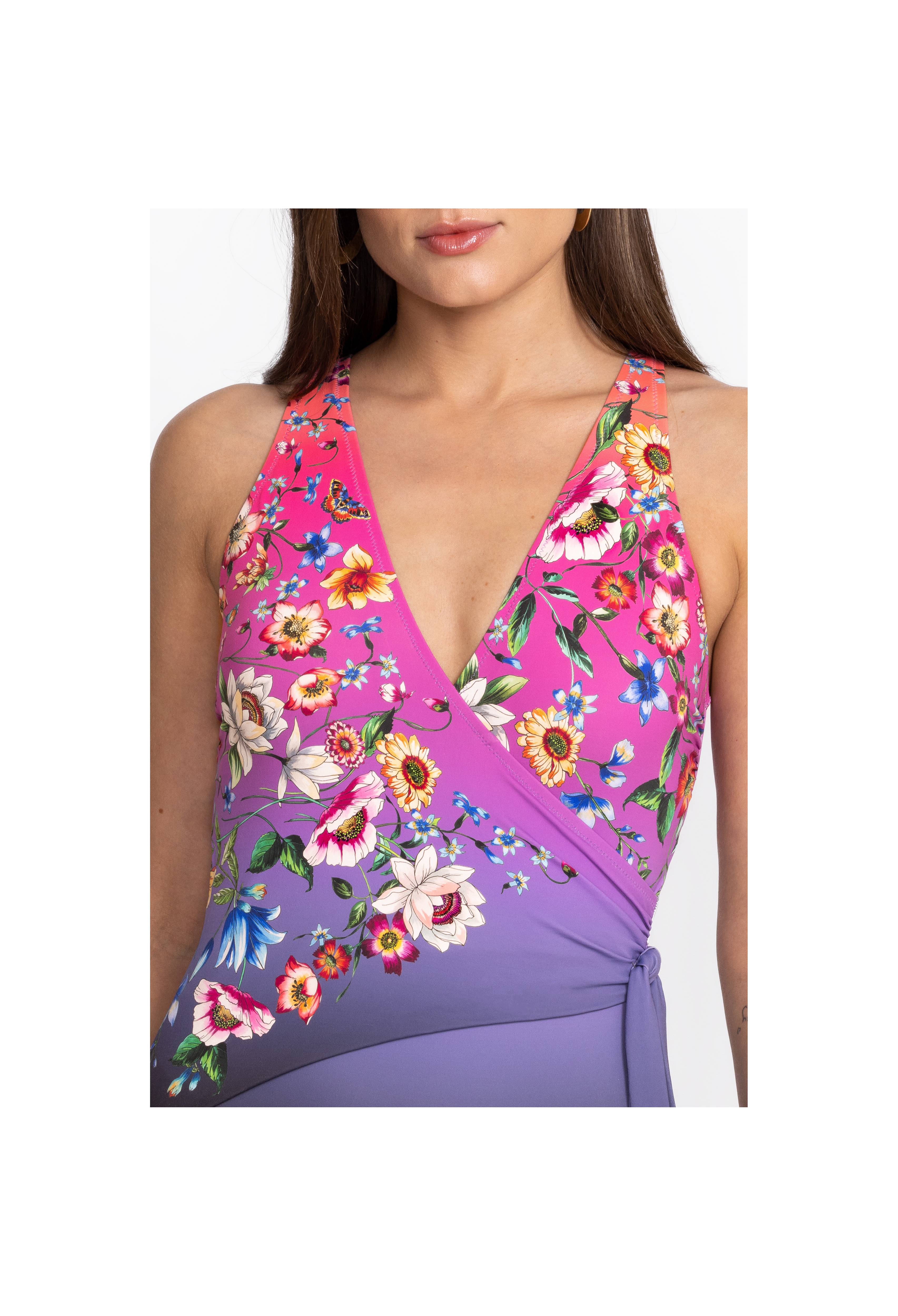 Ombre Garden Wrap One Piece, , large image number 4