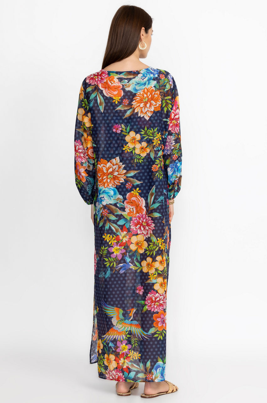 Buy Ocean Dreamer Puff Sleeve Maxi Cover-Up | Johnny Was