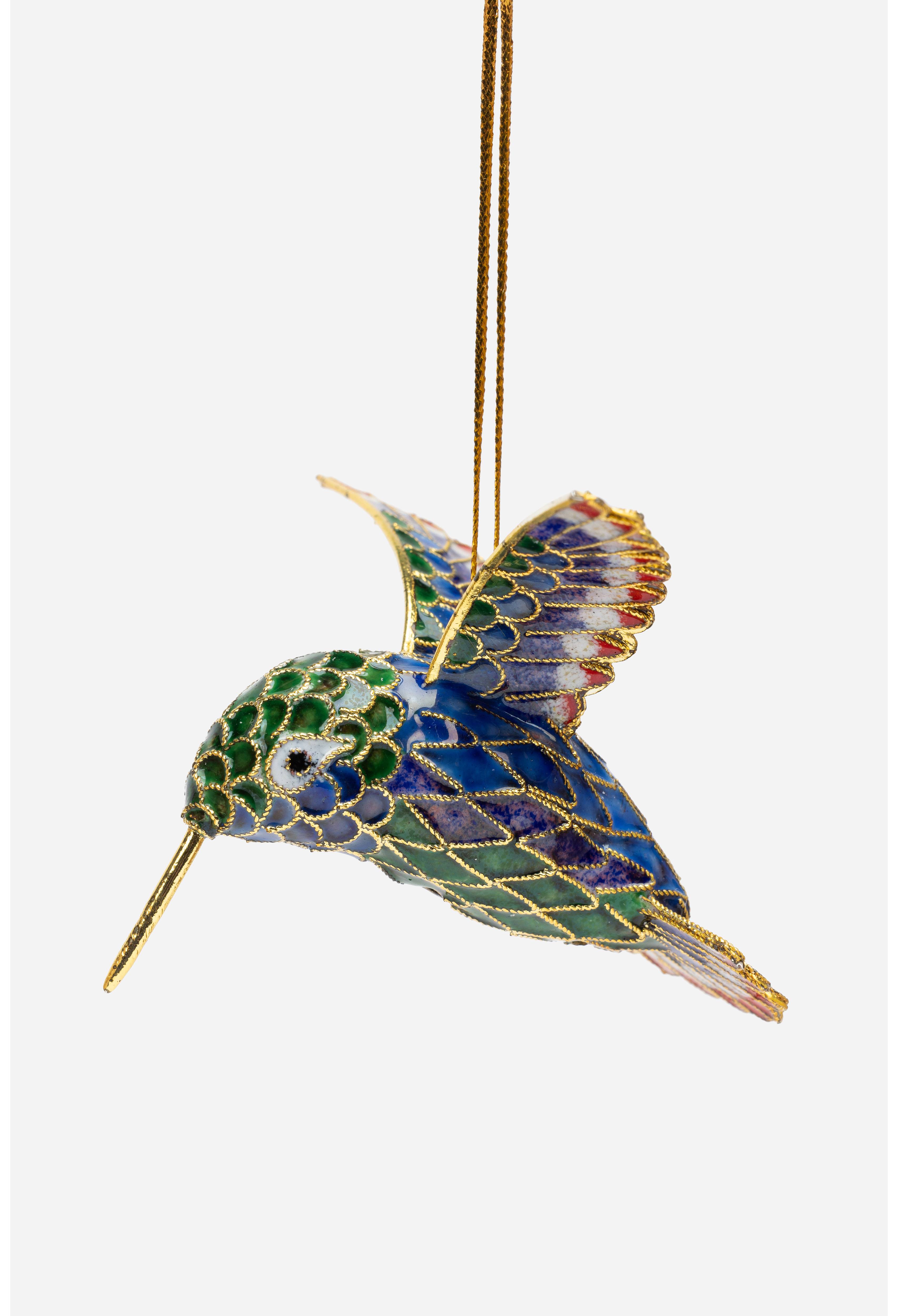 Hummingbird Cloisonne Ornament, , large image number 2