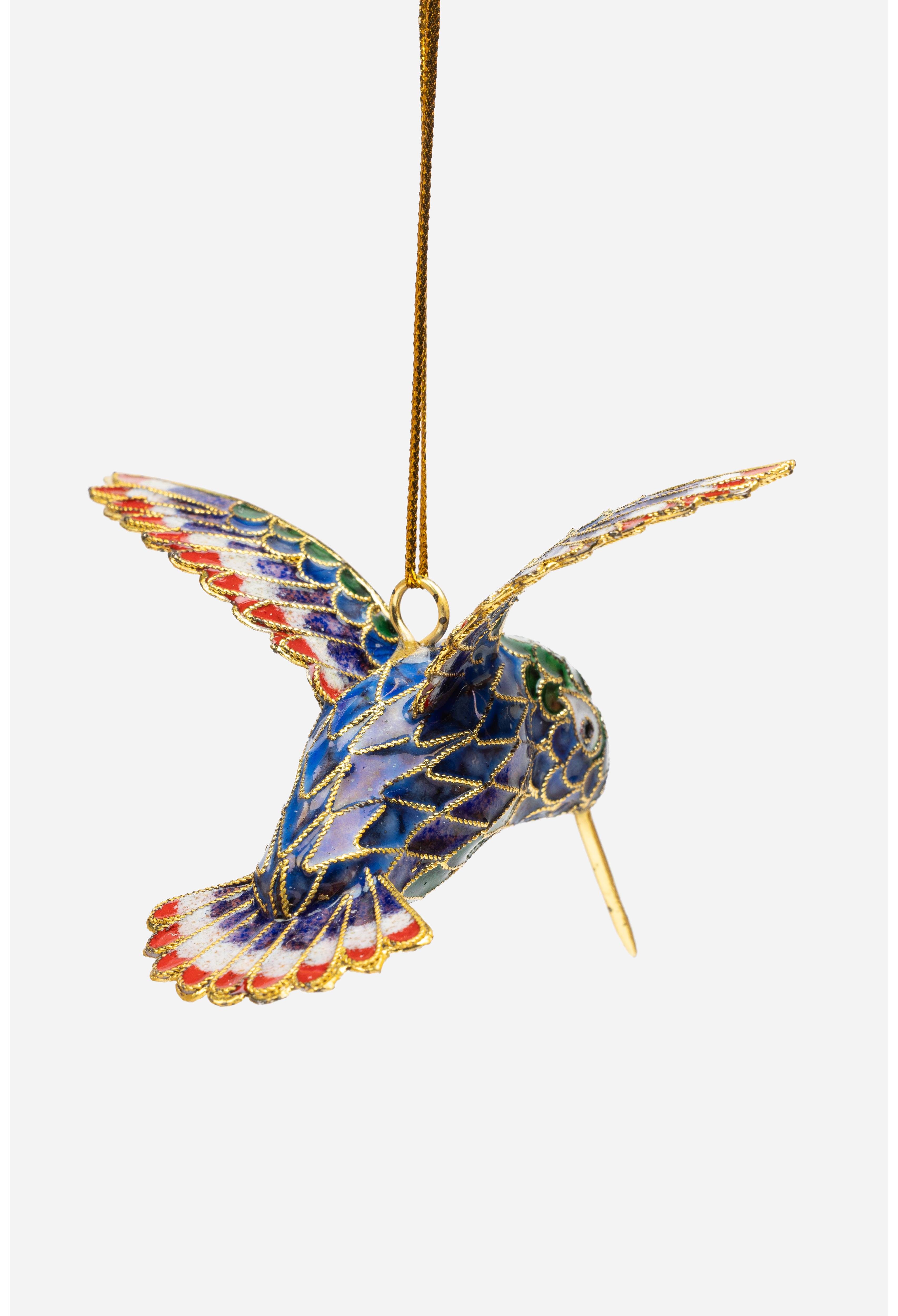 Hummingbird Cloisonne Ornament, , large image number 3