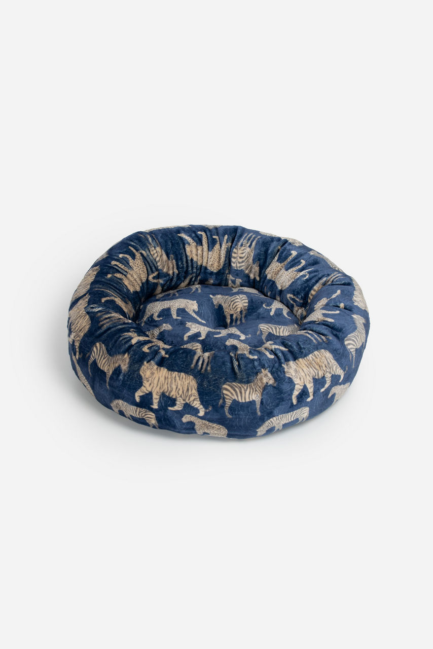 Blue Tiger Small Dog Bed