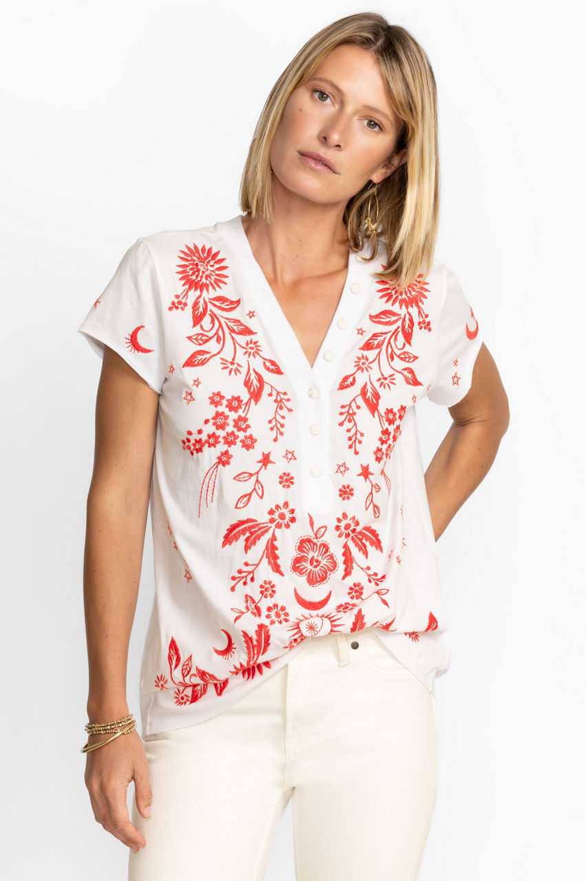 Perennial Florals Embroidered Sweater