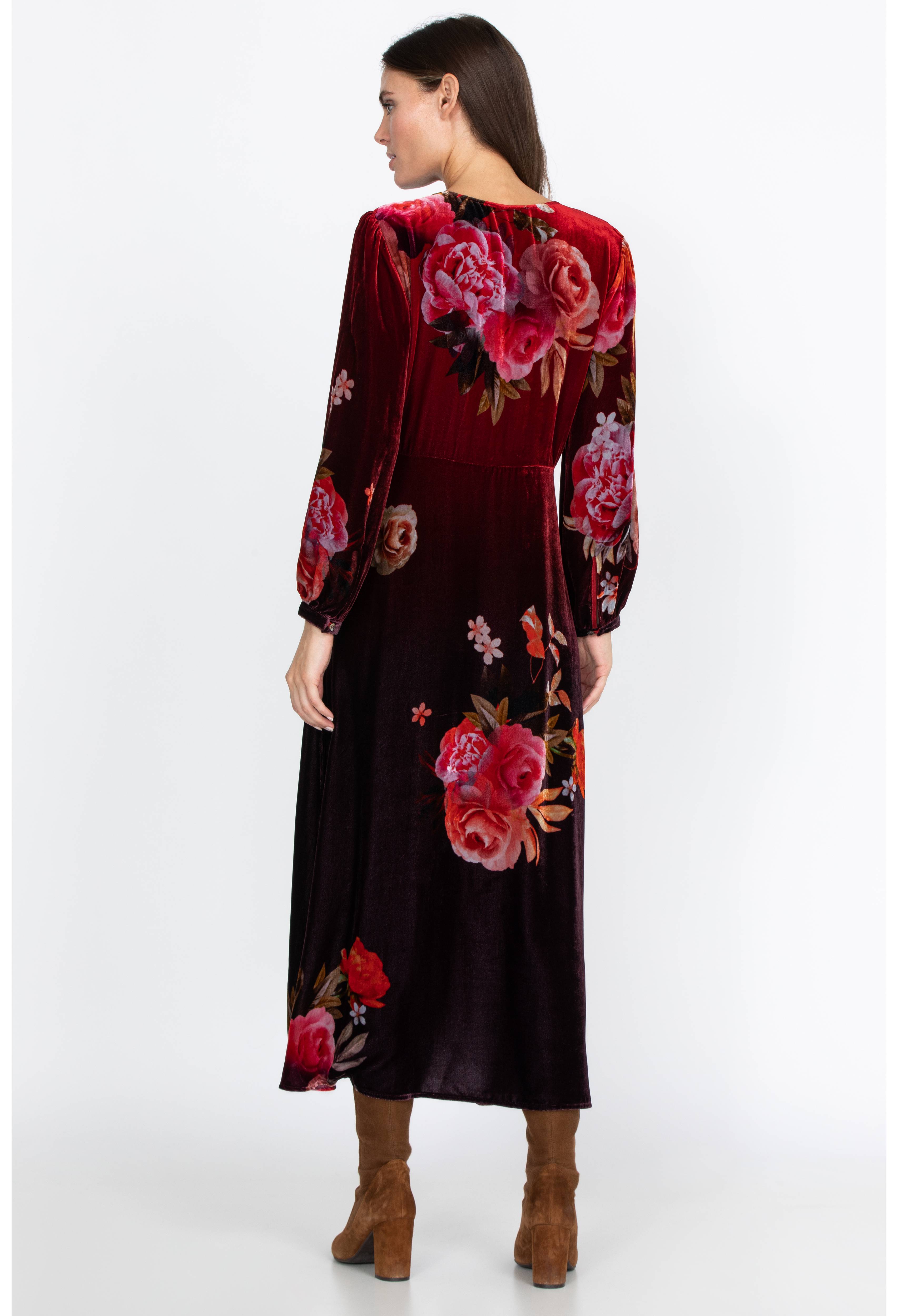 Coralie Velvet Effortless Midi Dress, , large image number 4