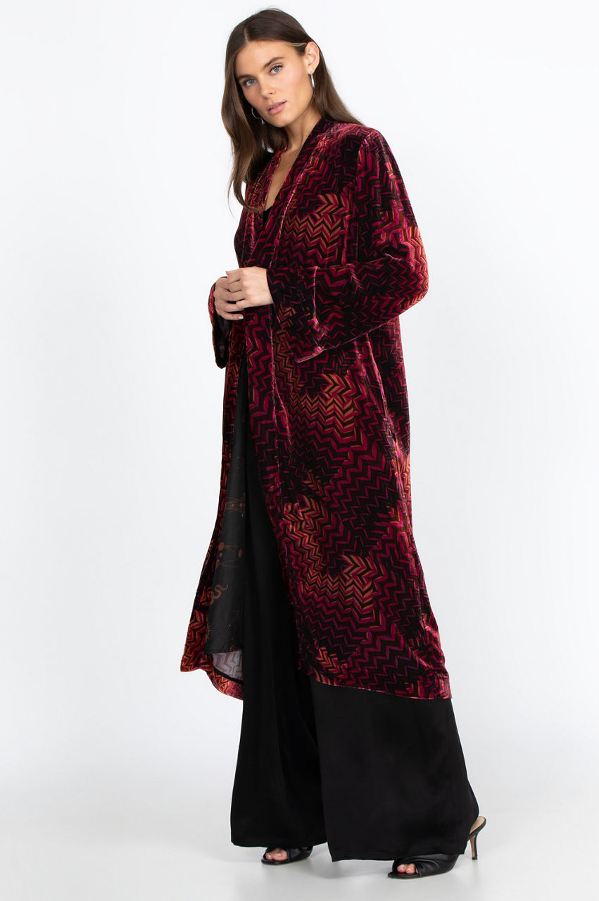 Belle Velvet Kimono Coat