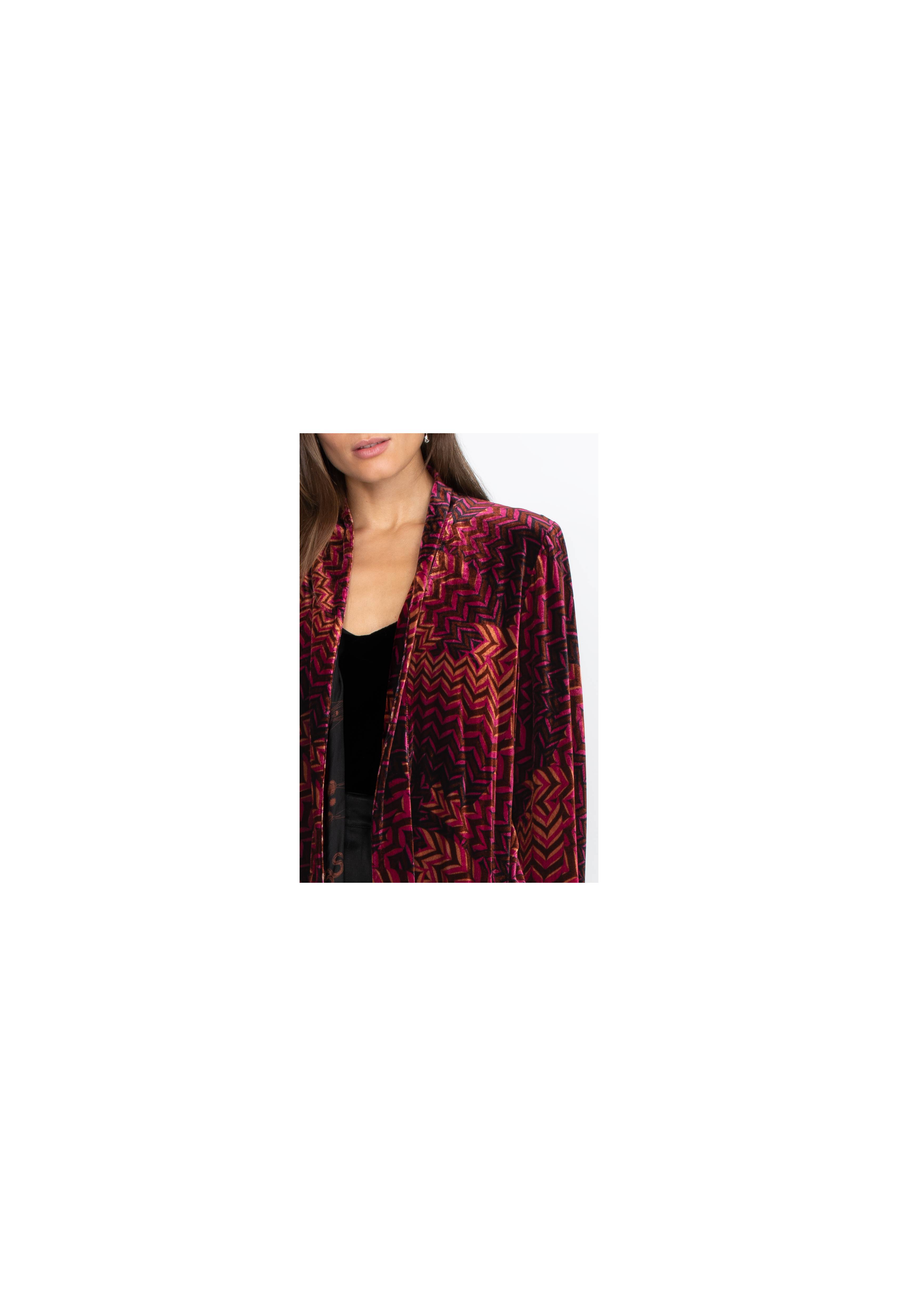 Belle Velvet Kimono Coat, , large image number 5
