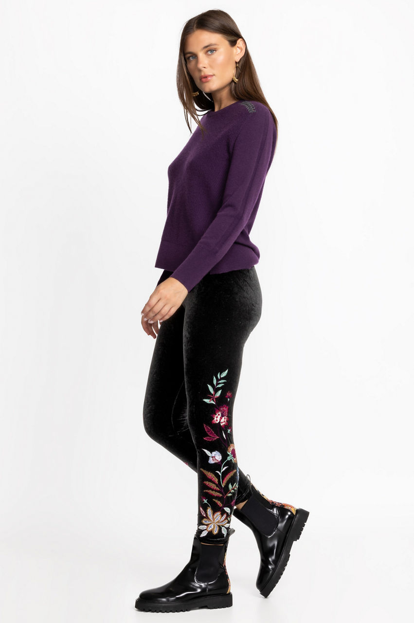 Made in NYC: Stretch Velvet & Jersey Panel Leggings – JSong Way