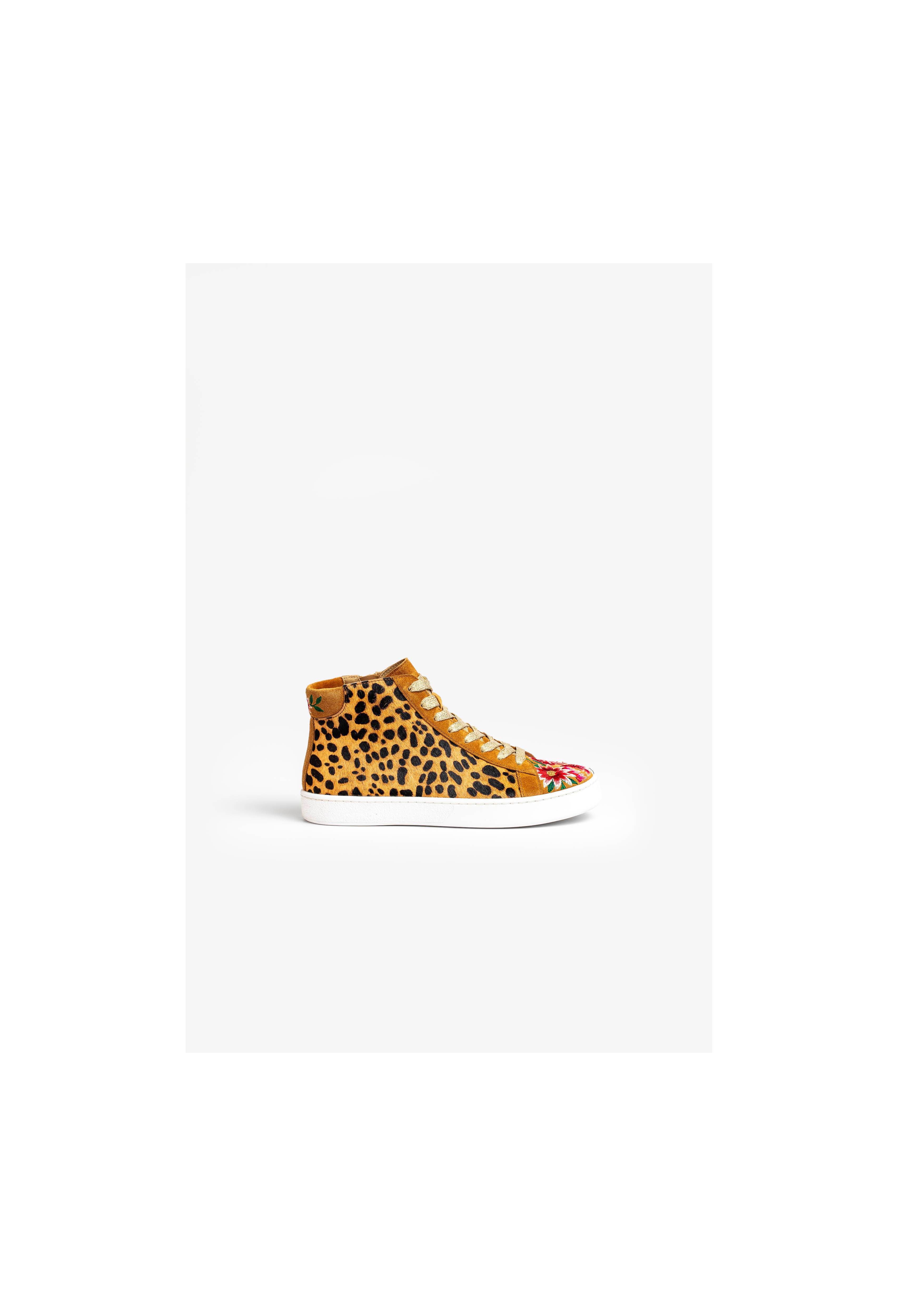 Junia Leopard Hi Top Sneaker, , large image number 1