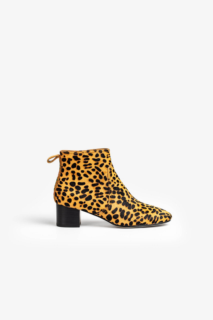 Buy Leopard Heeled Boot