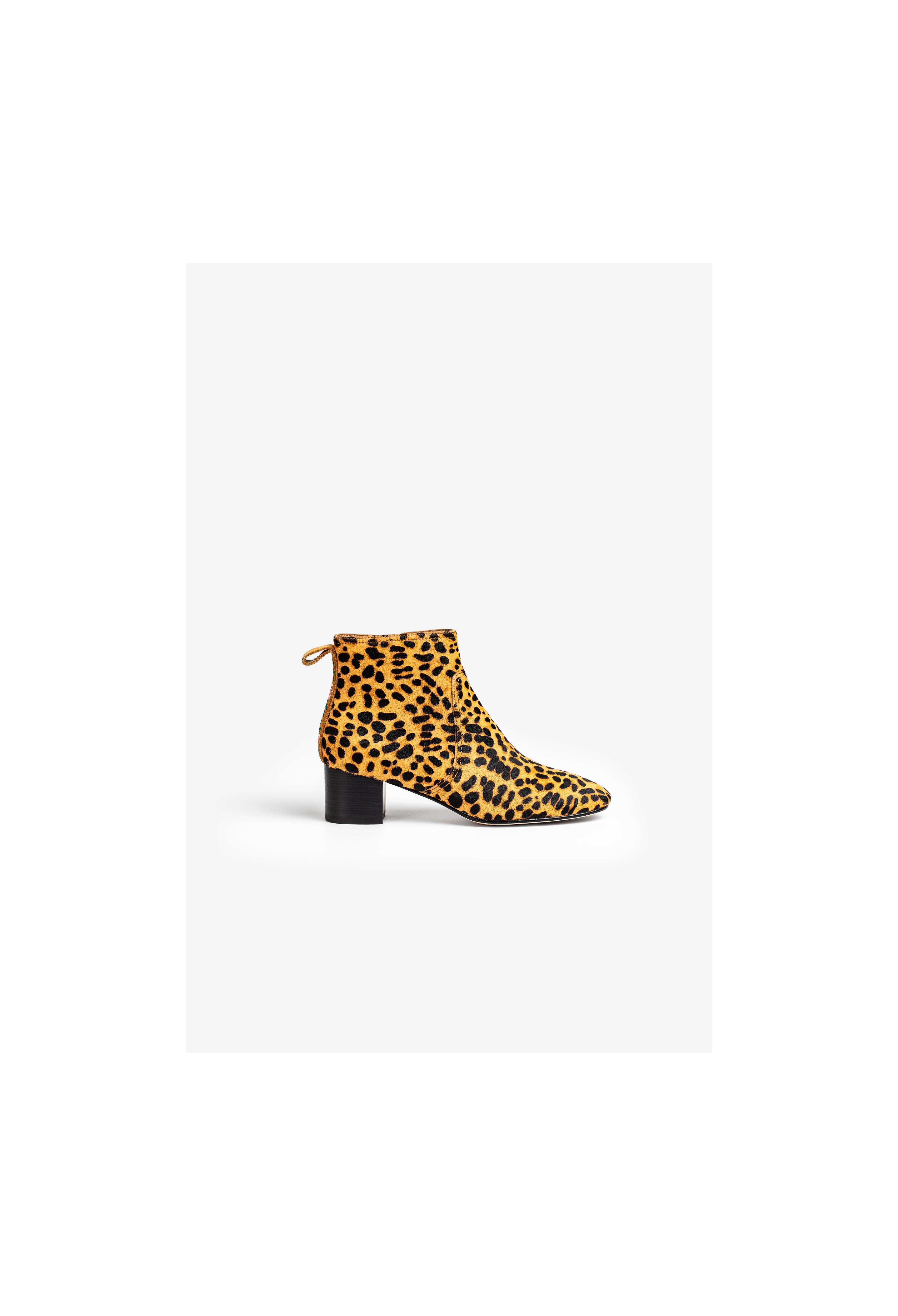 Leopard Heeled Boot, , large image number 1