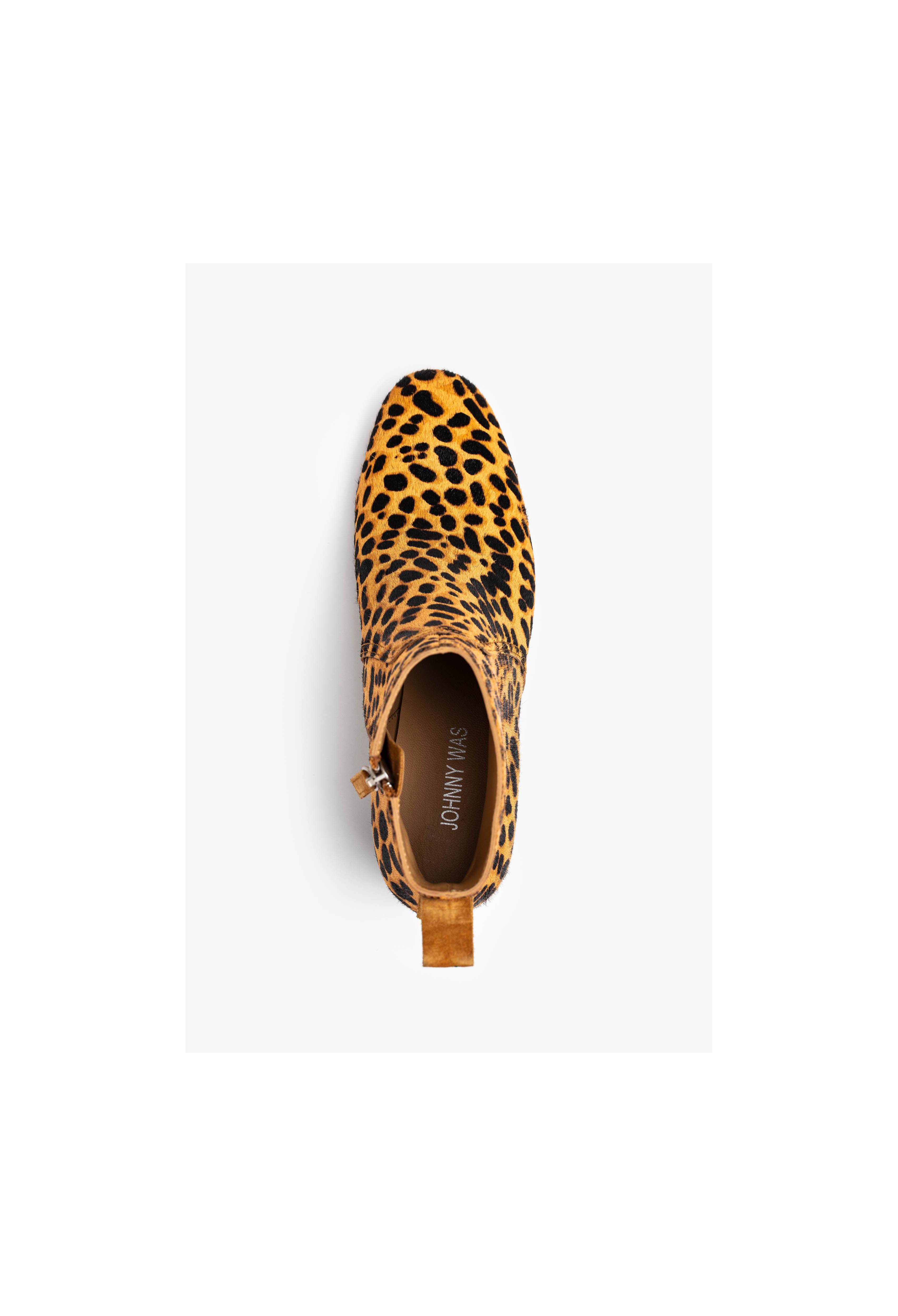Leopard Heeled Boot, , large image number 4