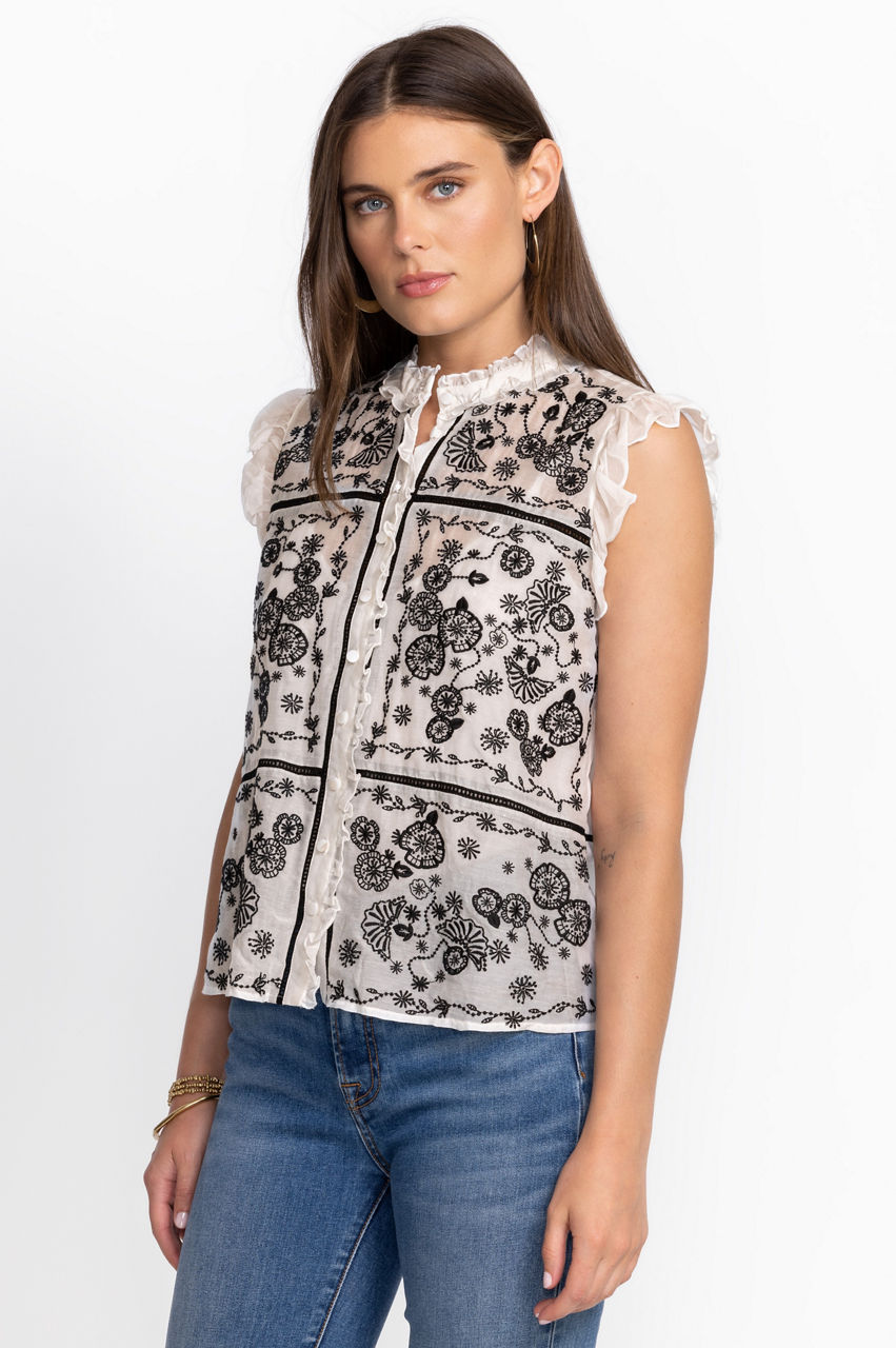 Buy Mel Embroidered Blouse | Johnny Was