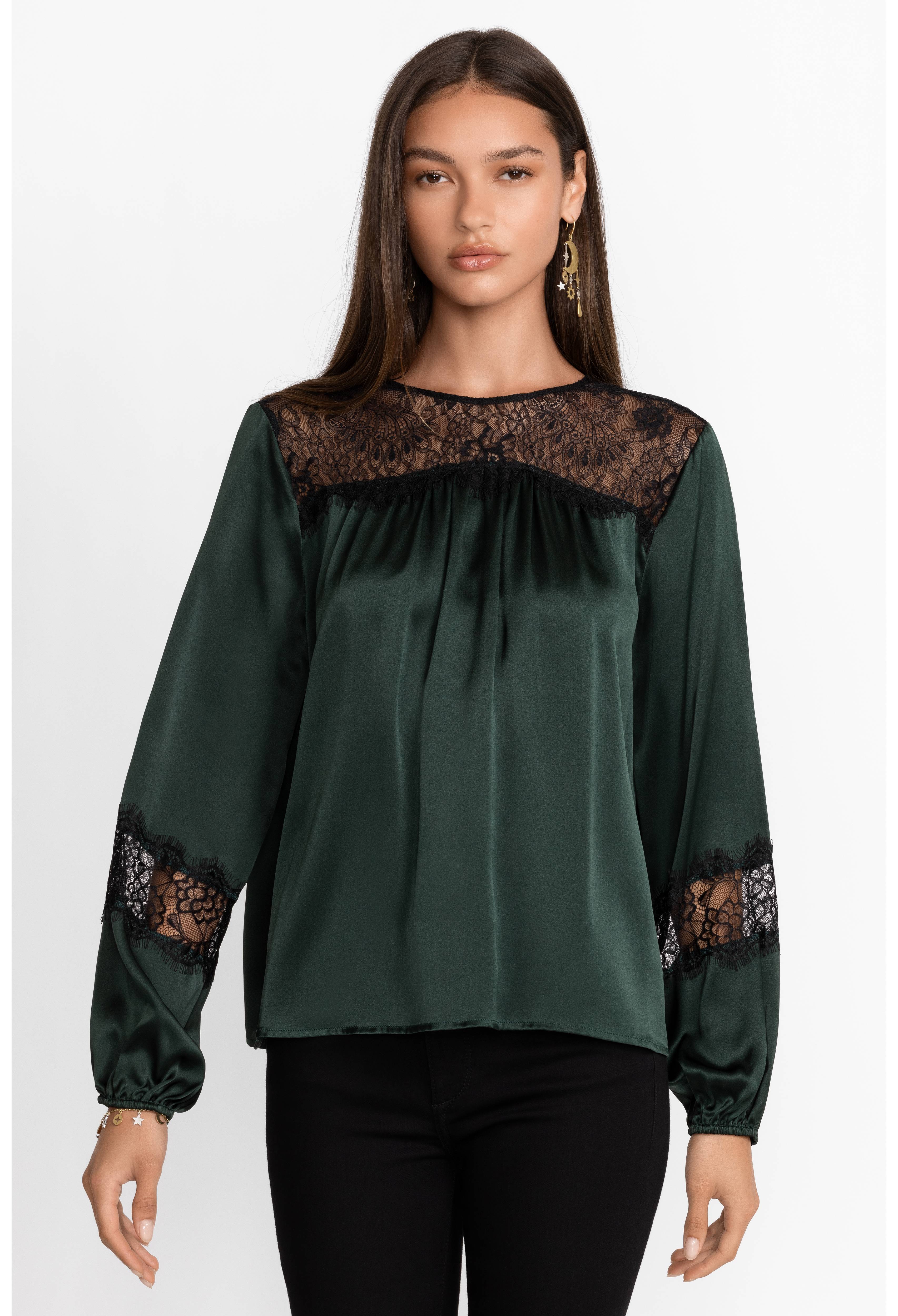 Midnight Silk Blouse, , large image number 3