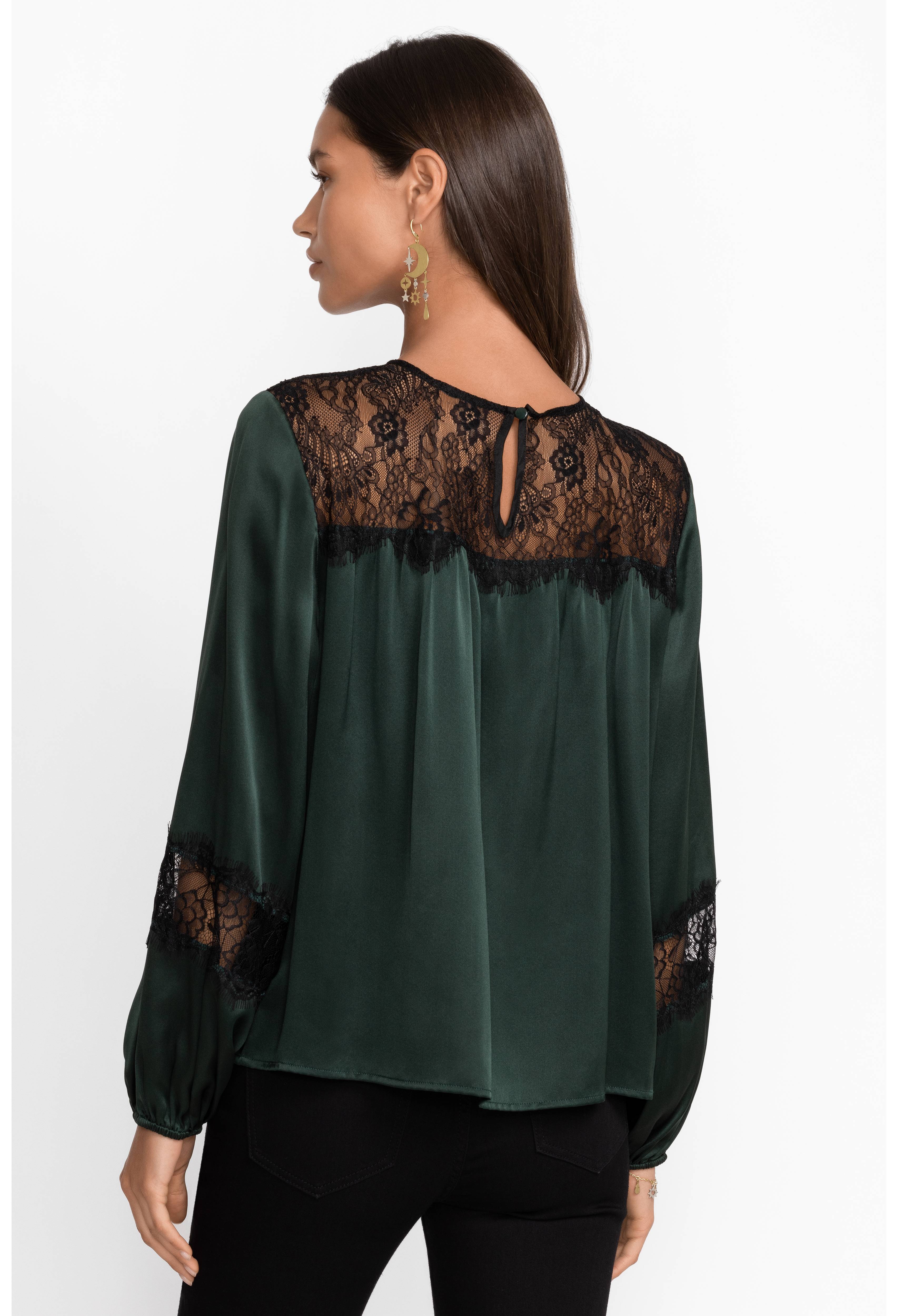 Midnight Silk Blouse, , large image number 5