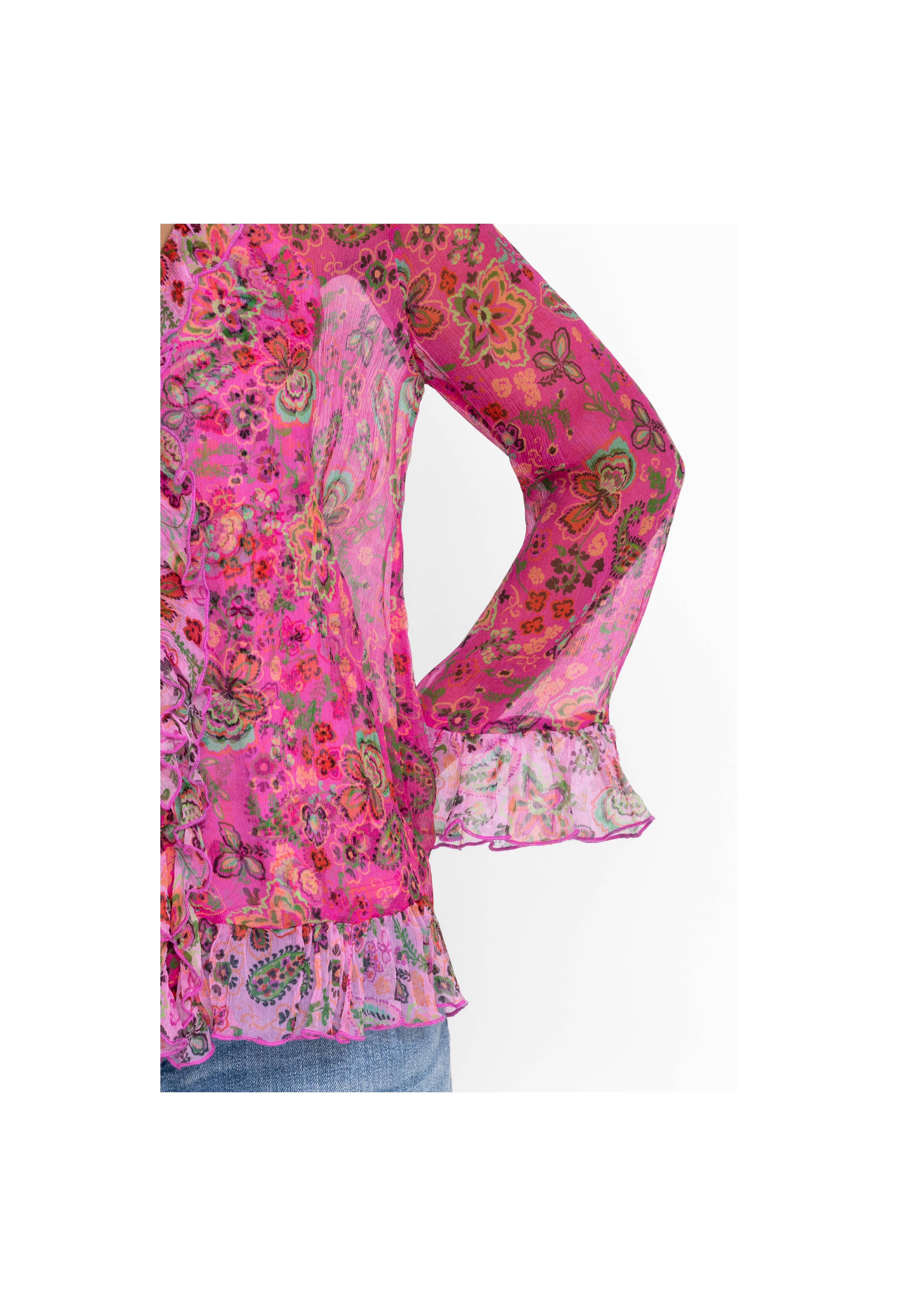 Foxglove Silk Blouse, , large image number 6