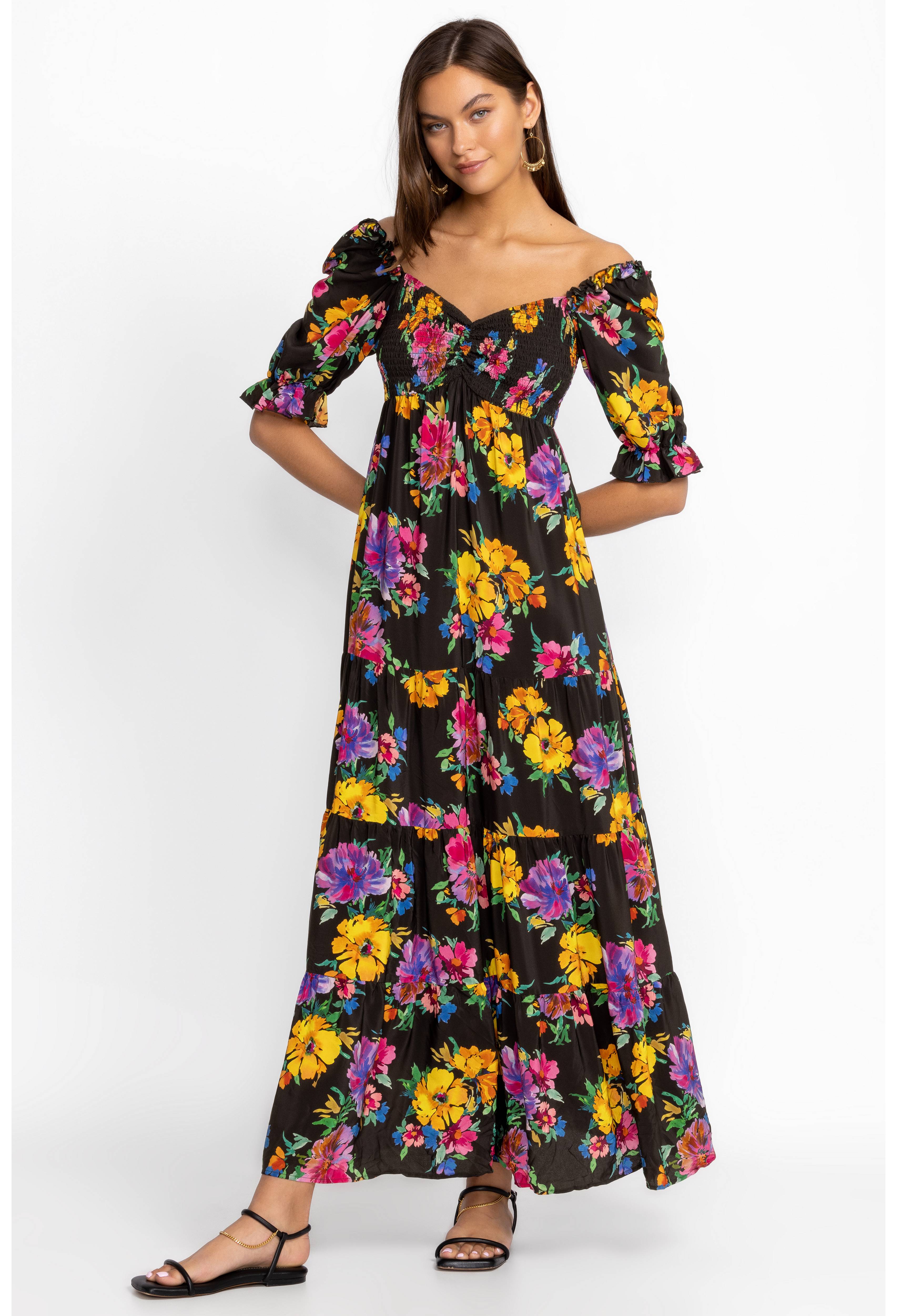 Poppy Silk Maxi Dress, , large image number 1