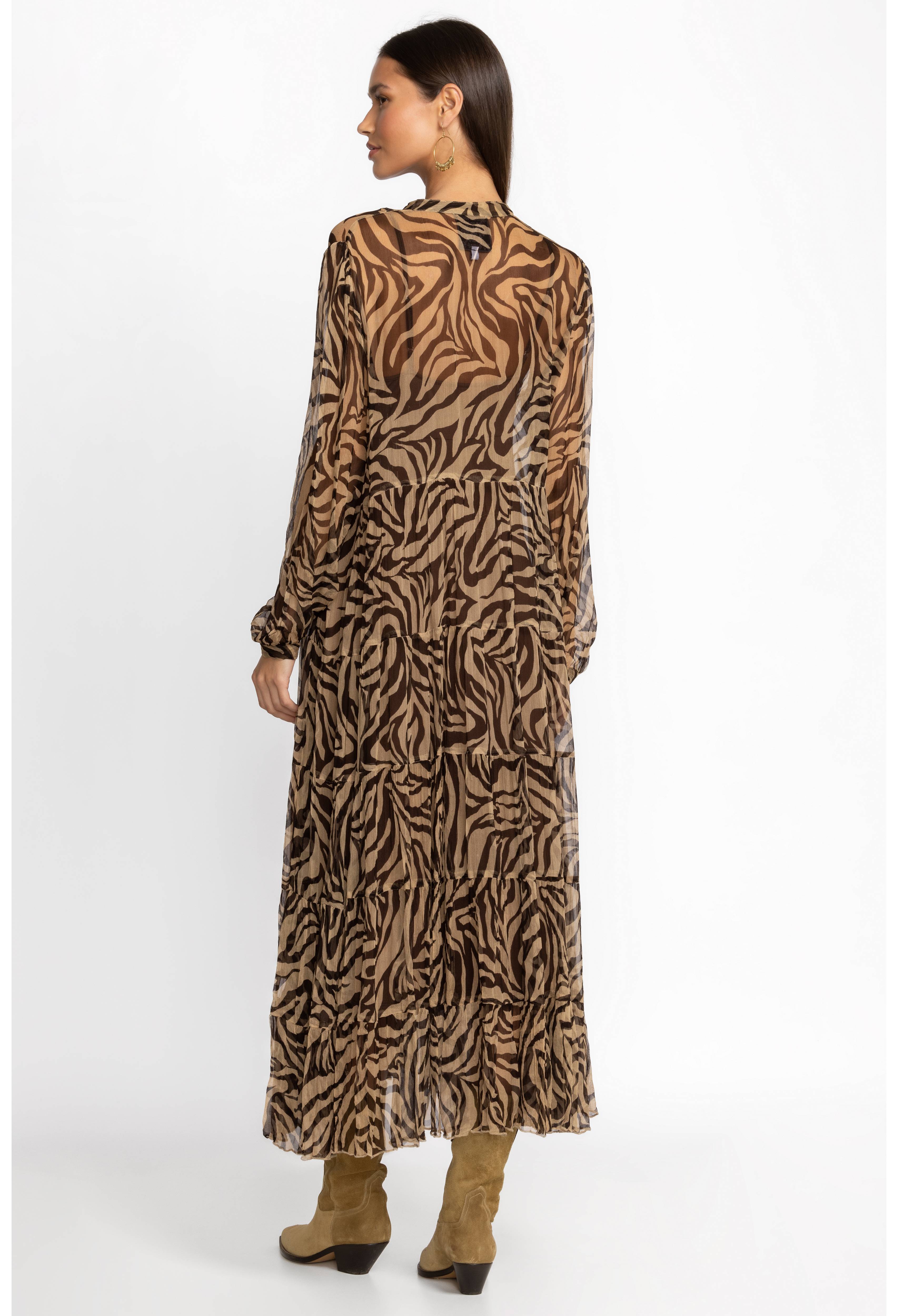 Golden Days Silk Midi Dress, , large image number 4