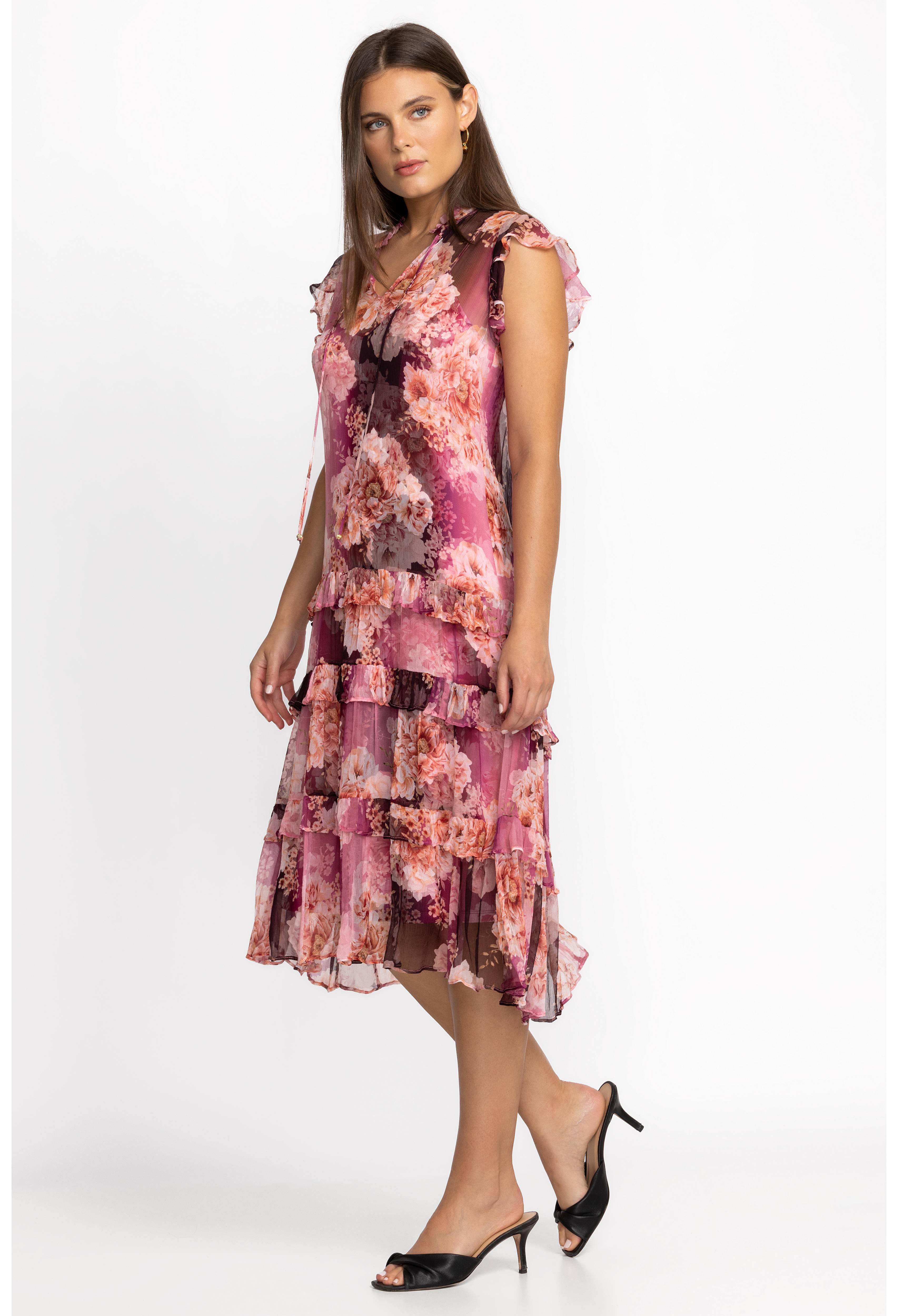 Carina Silk Dress, , large image number 2