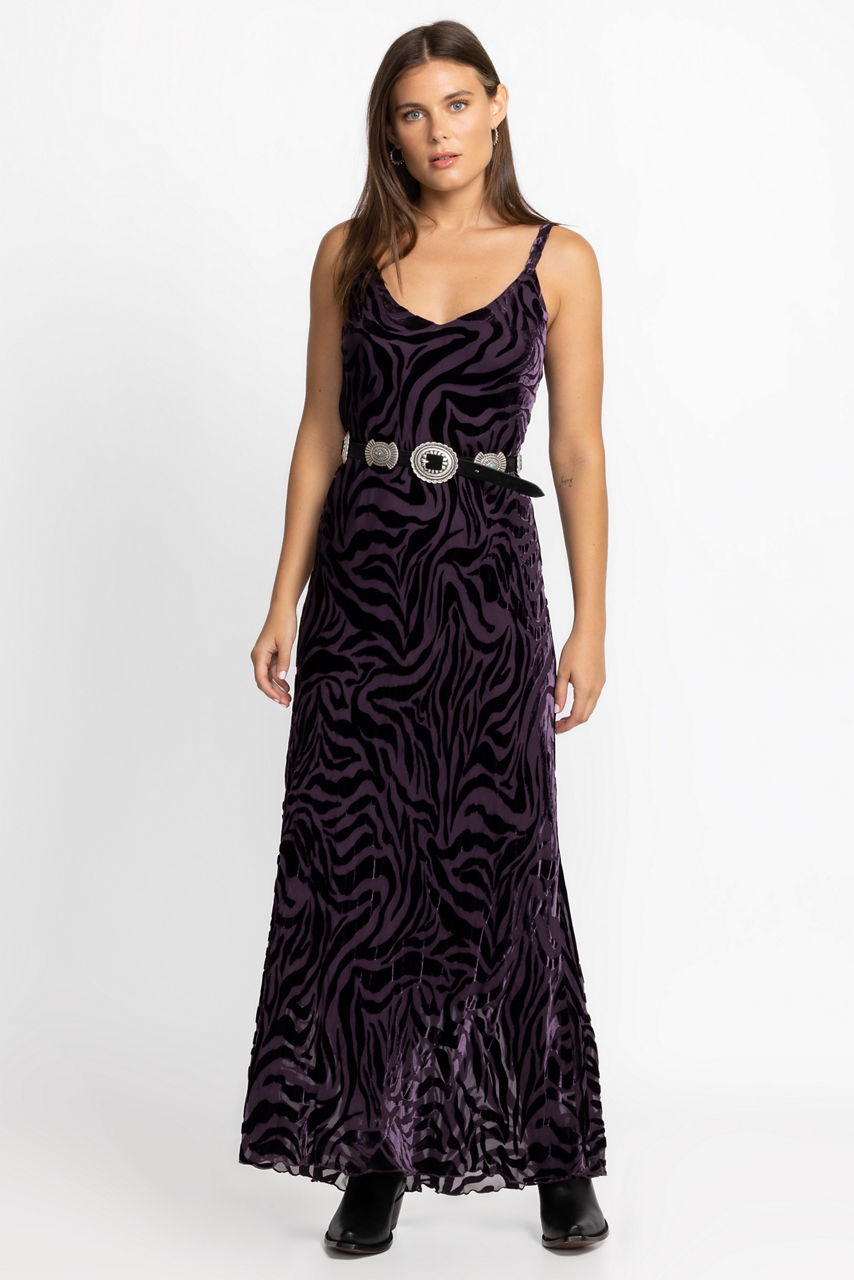 Twilight Silk Maxi Dress