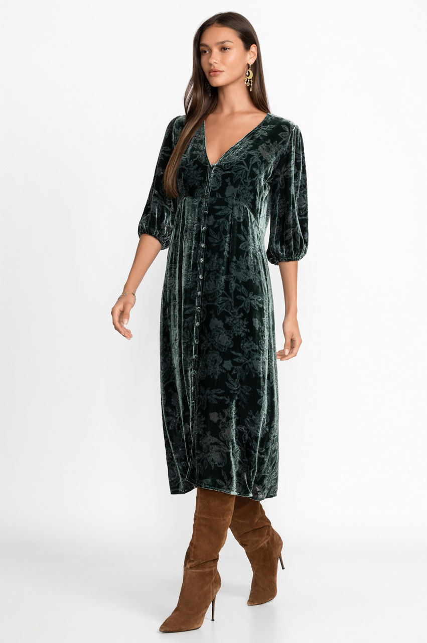 Buy Natalia Silk Midi Dress