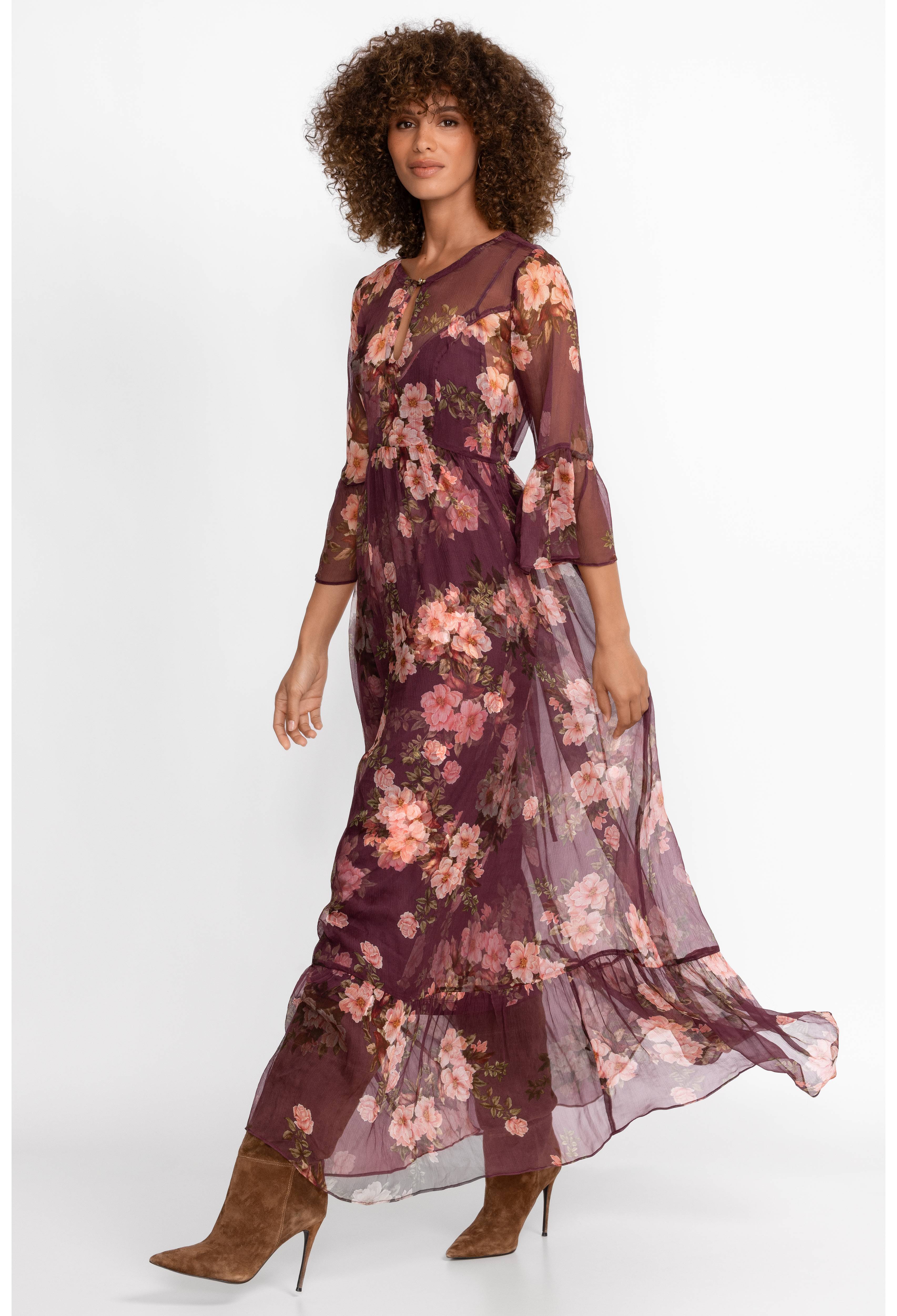 Winonna Silk Maxi Dress, , large image number 1