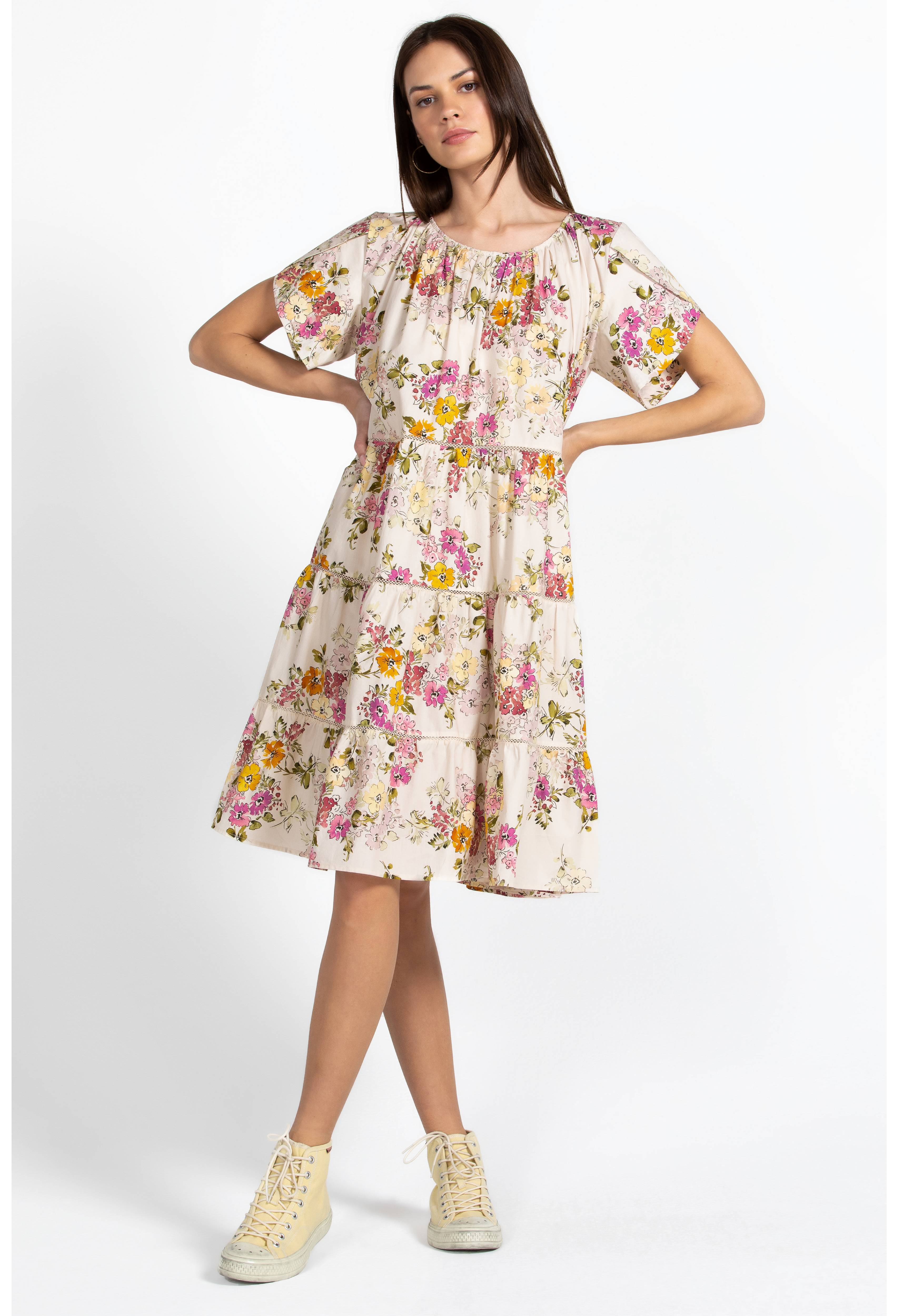 Magnolia Tiered Mini Dress, , large image number 3