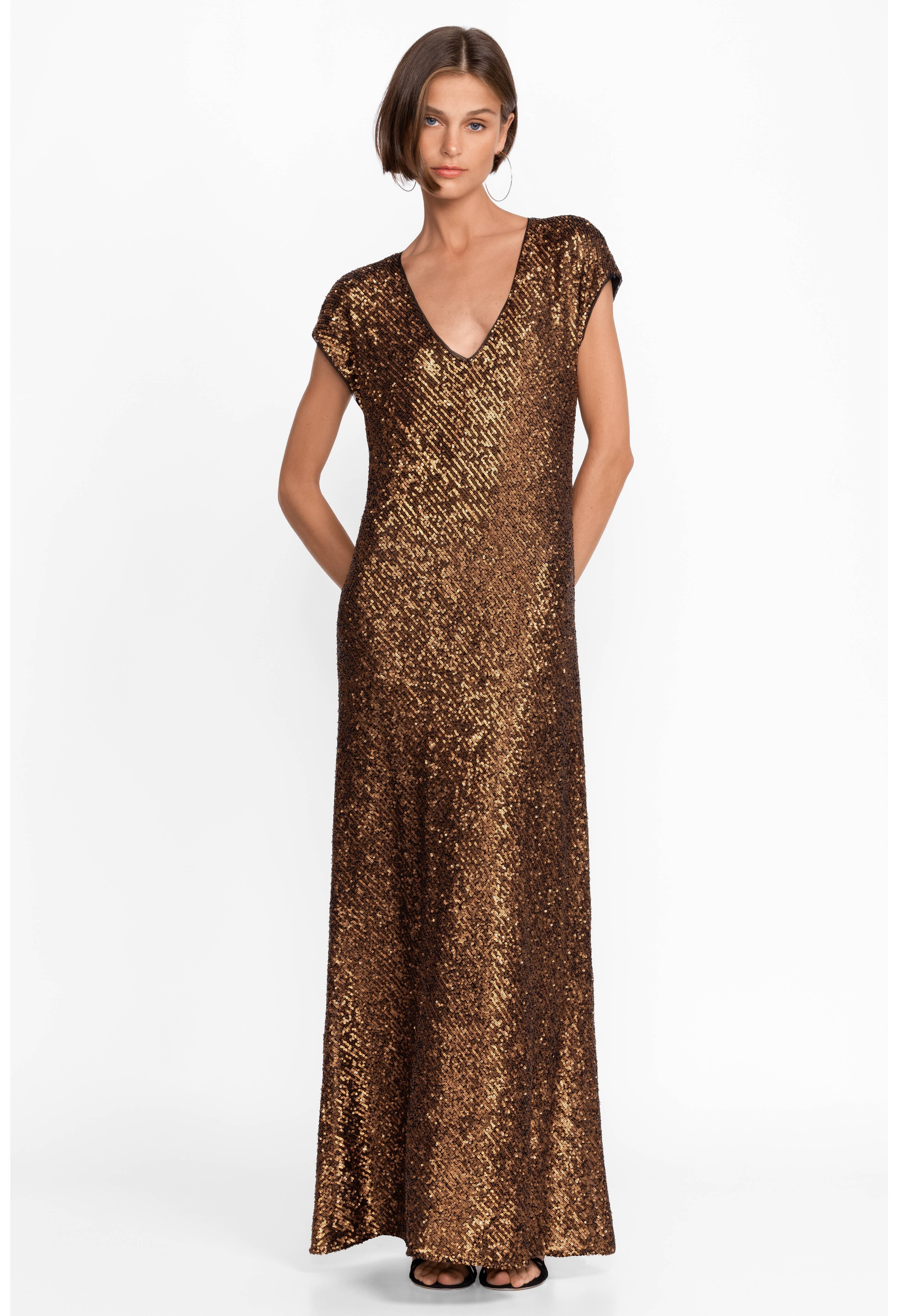 Toto Sequin Maxi Dress, , large image number 3