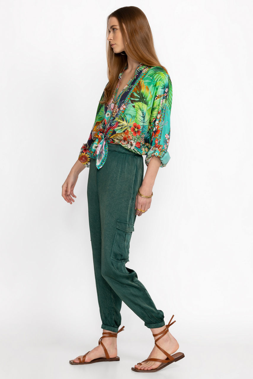 Zara Embroidered Pants for Women for sale