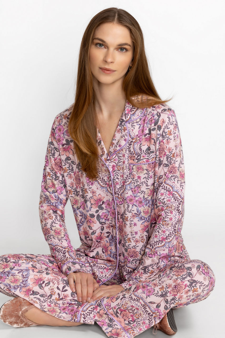 Womens Tie Dye Sleepwear Nightwear Lounge Pjs with Capri Pants