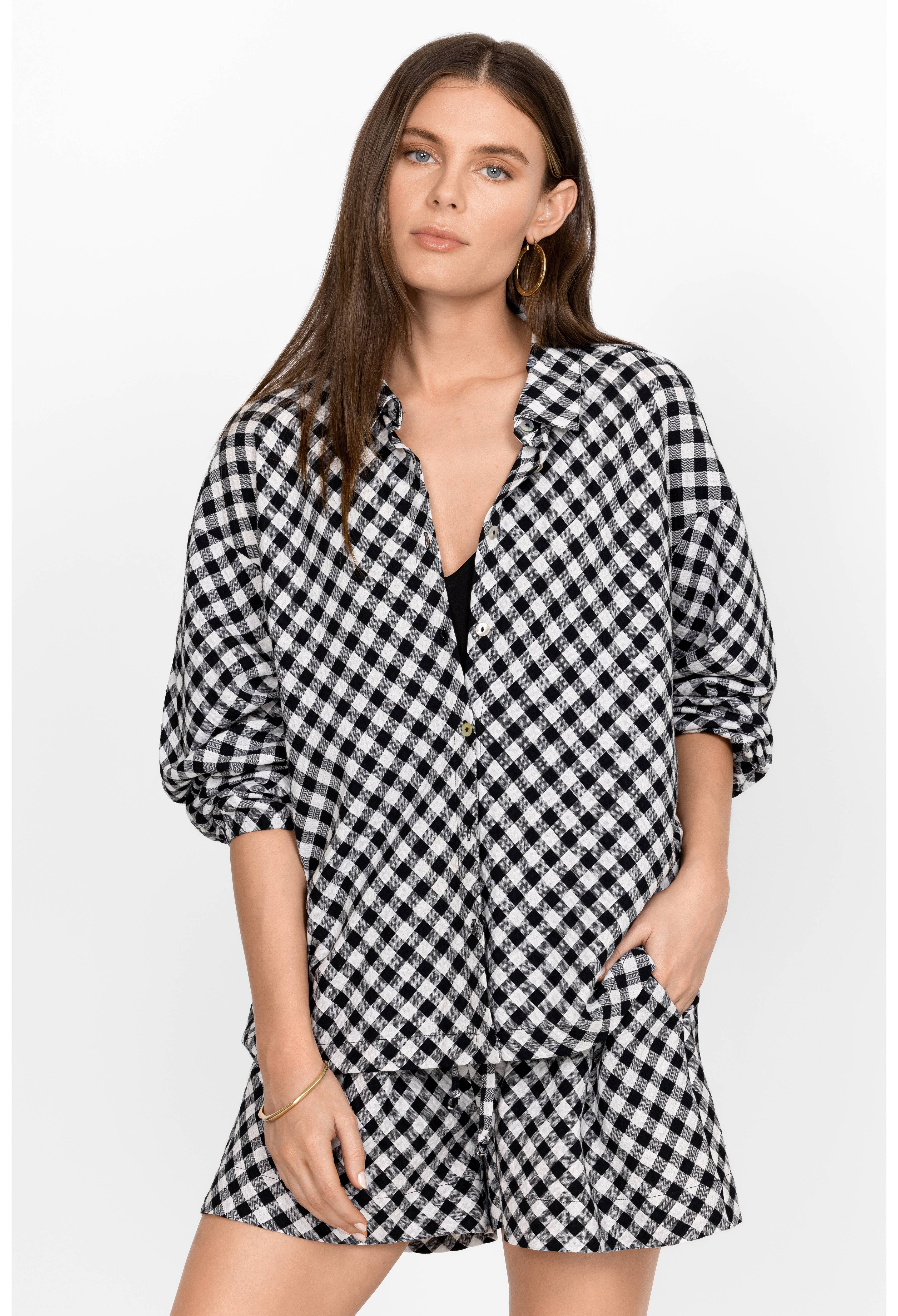 High Low Button Shirt, , large image number 1