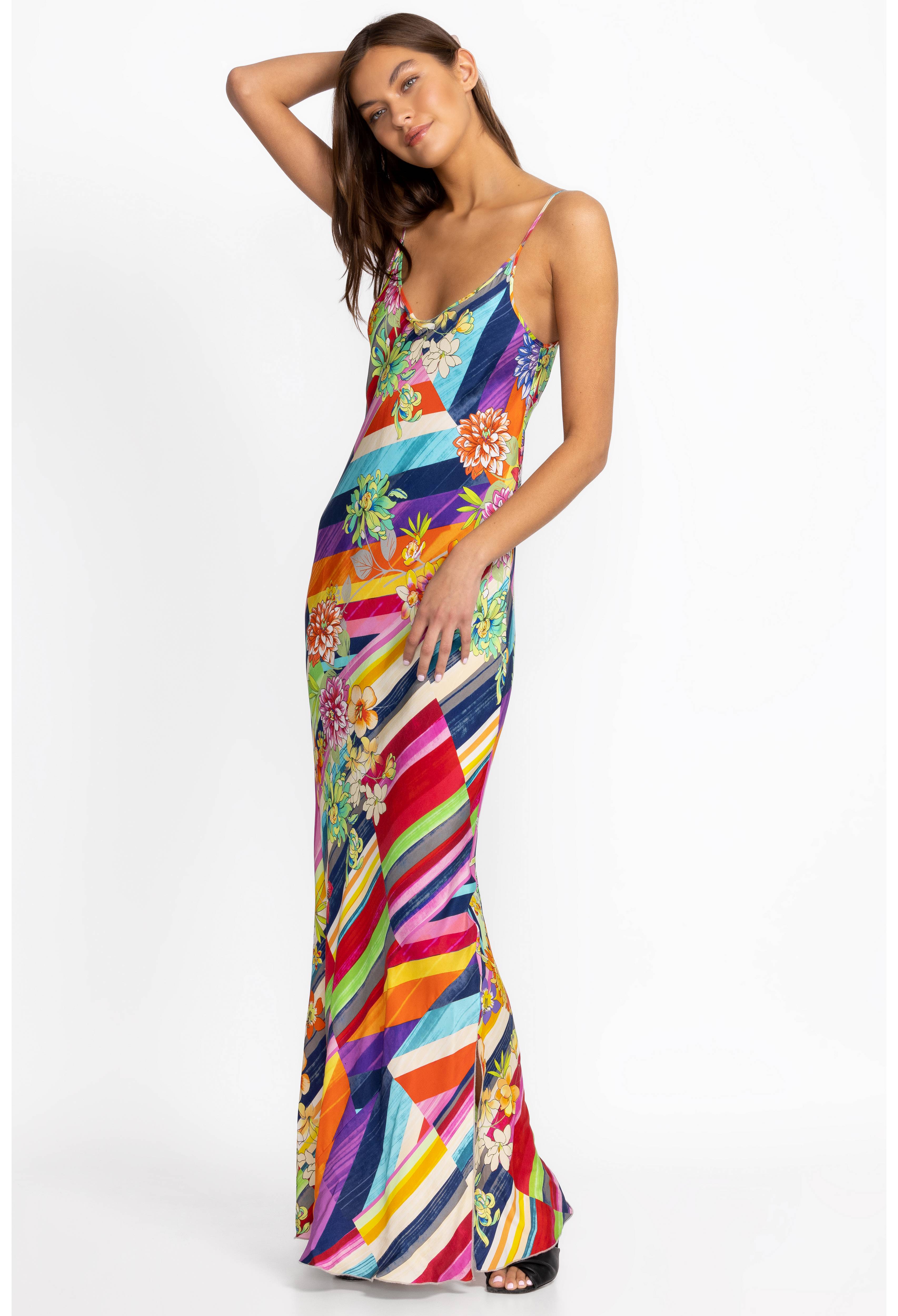 Summer Stripe Slip Dress, , large image number 1