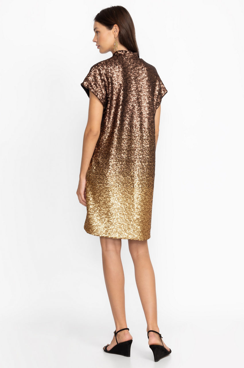 Sequin Gold Alma Dress