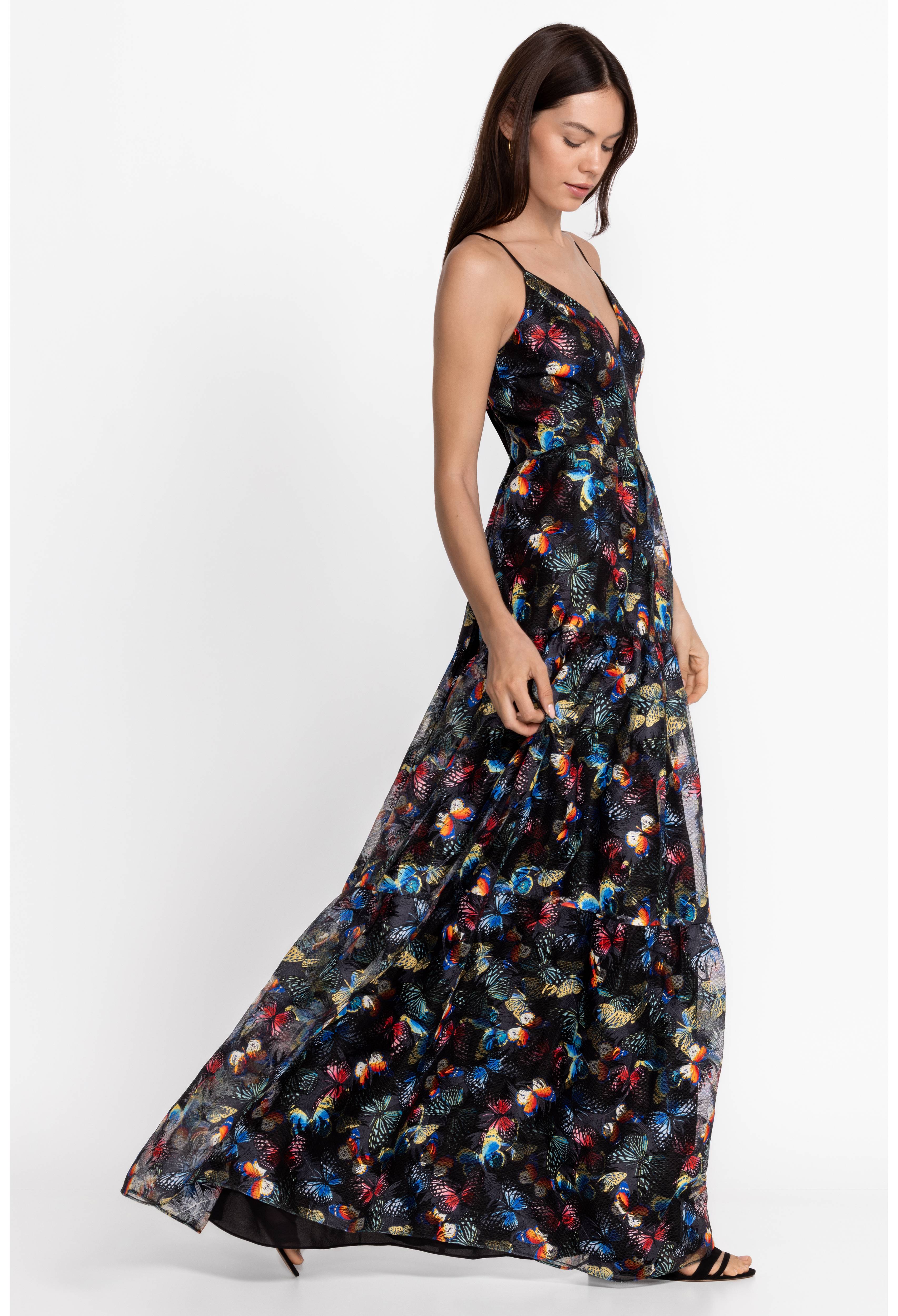 Papillon Embroidered Maxi Dress, , large image number 2