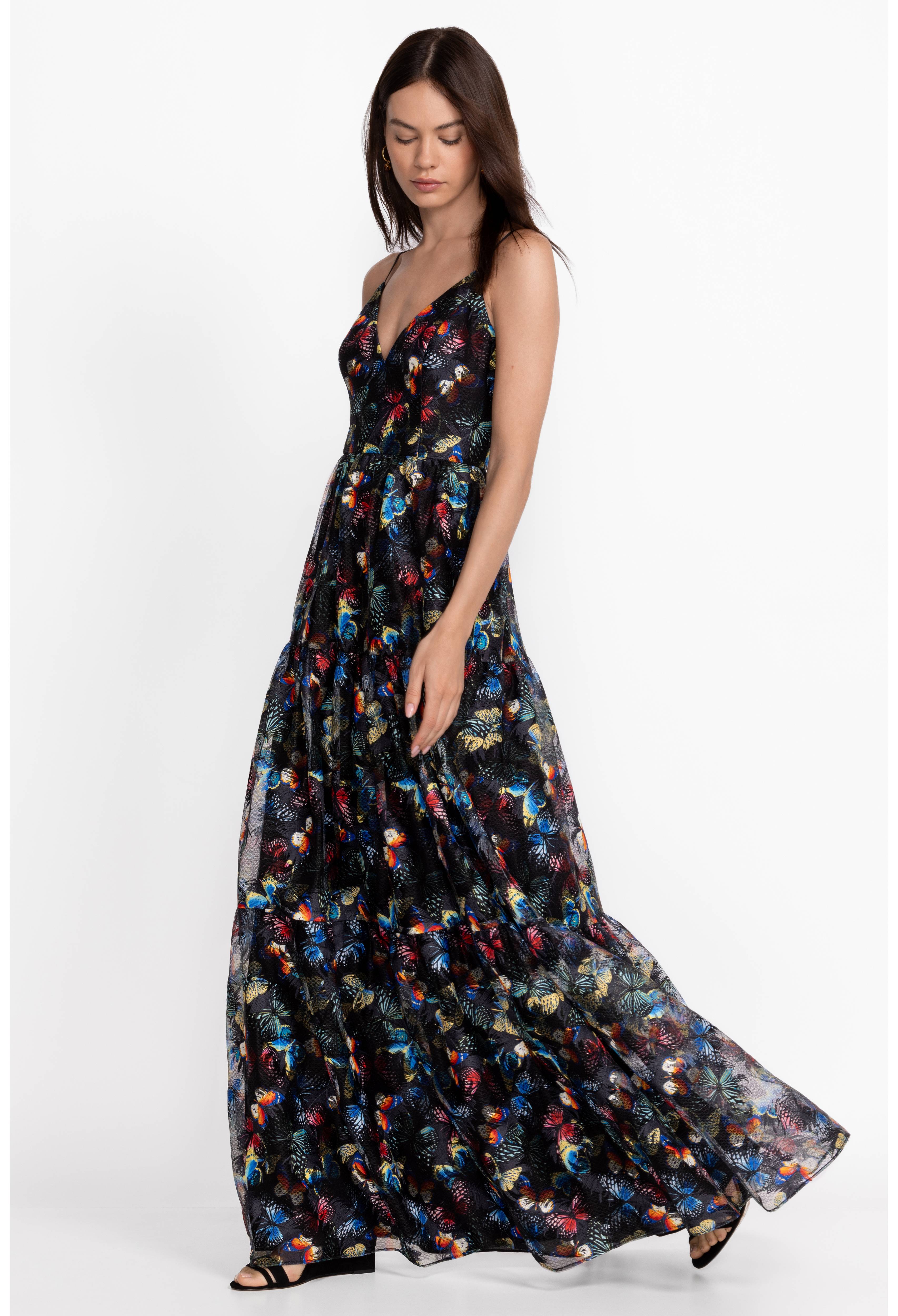 Papillon Embroidered Maxi Dress, , large image number 3