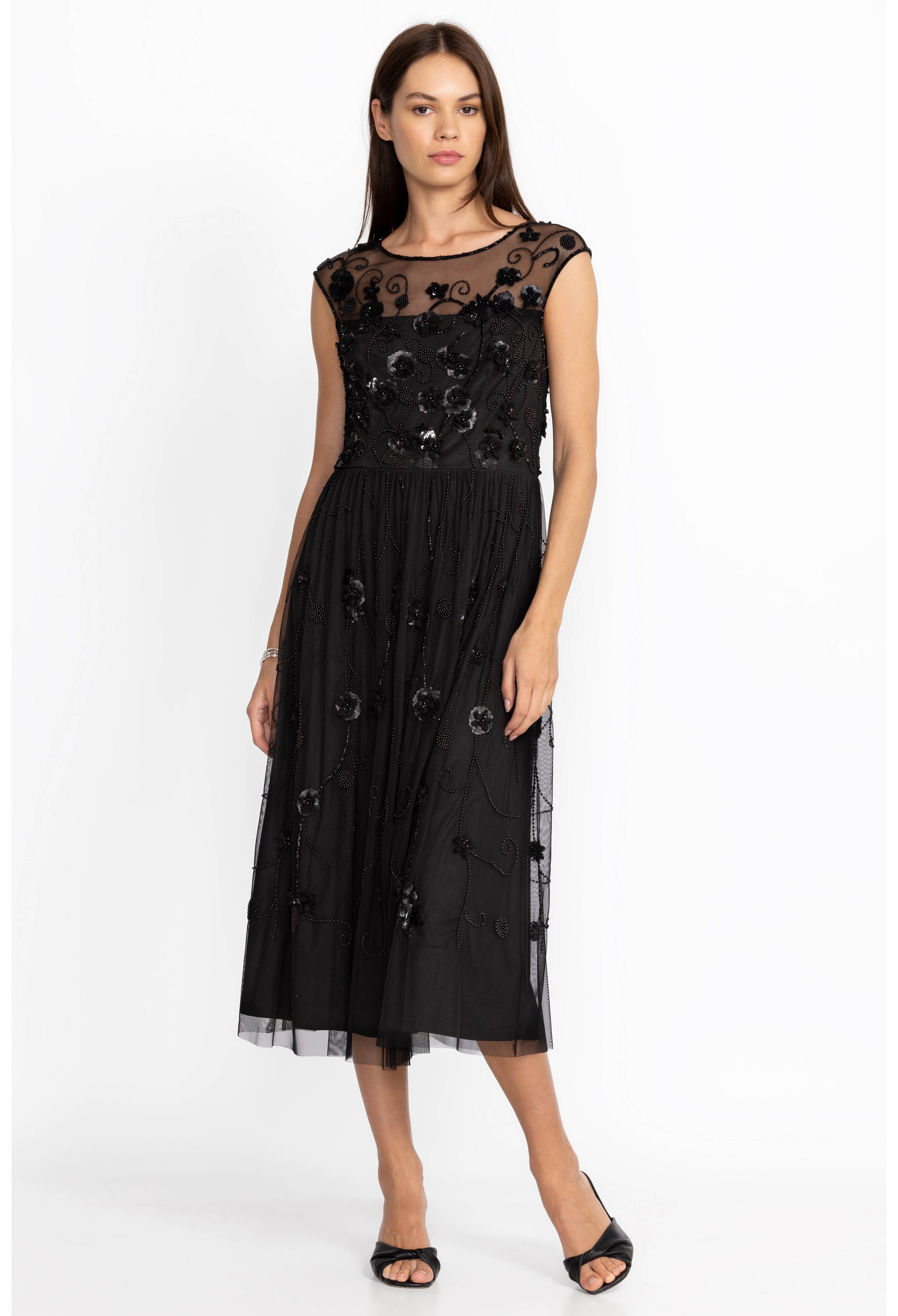 black beaded dress