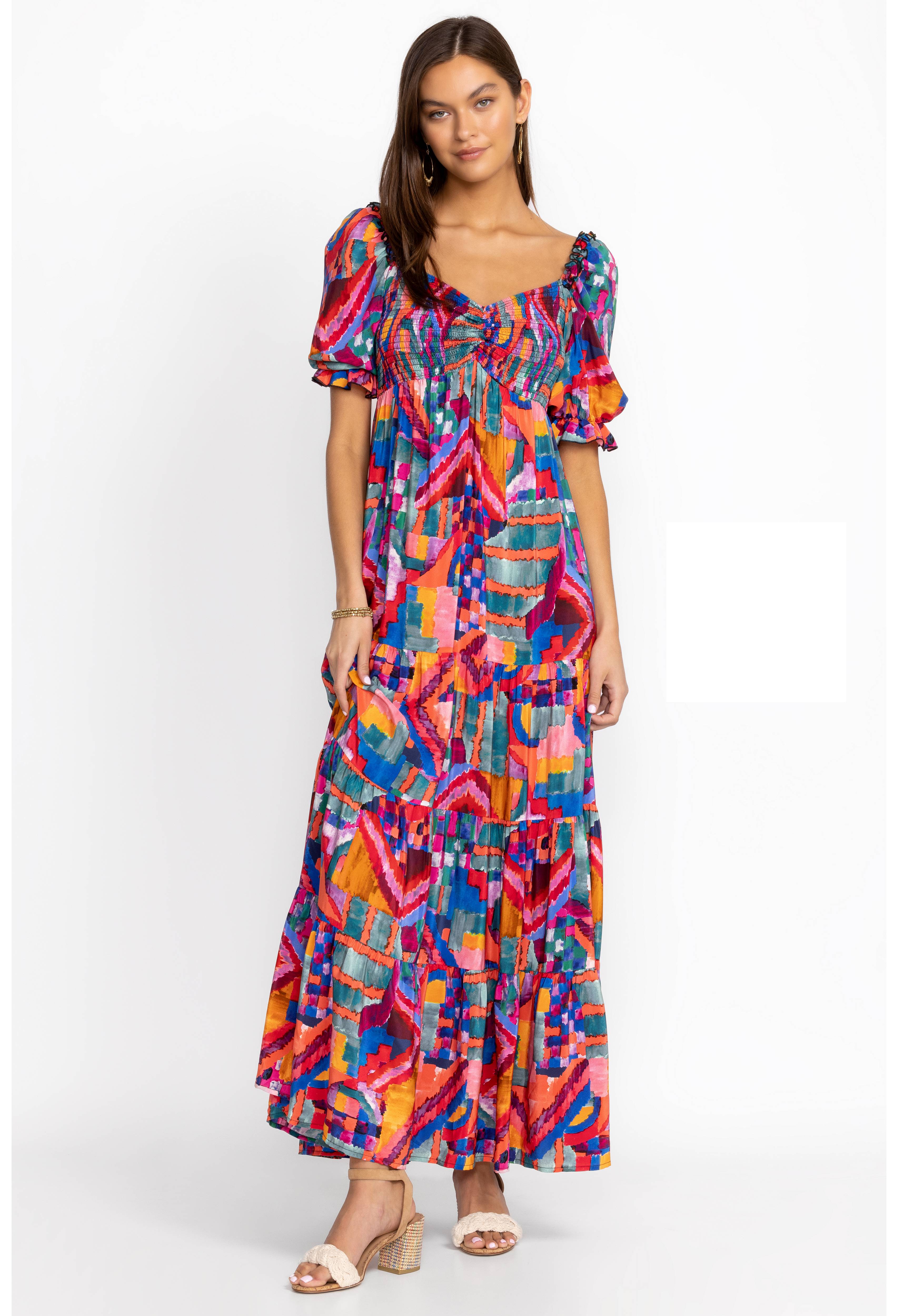 Summer Daydream Silk Maxi Dress, , large image number 1