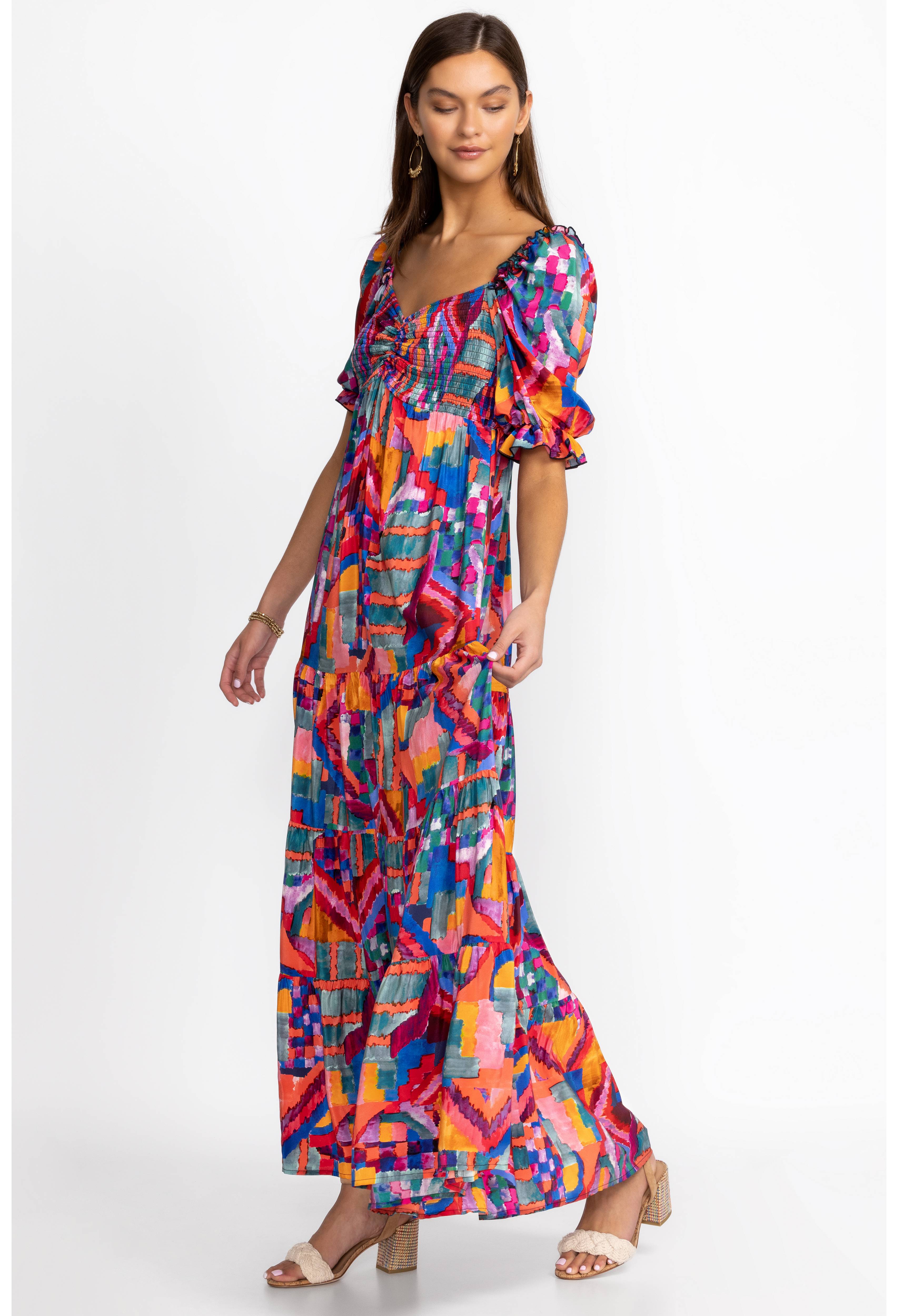 Summer Daydream Silk Maxi Dress, , large image number 2