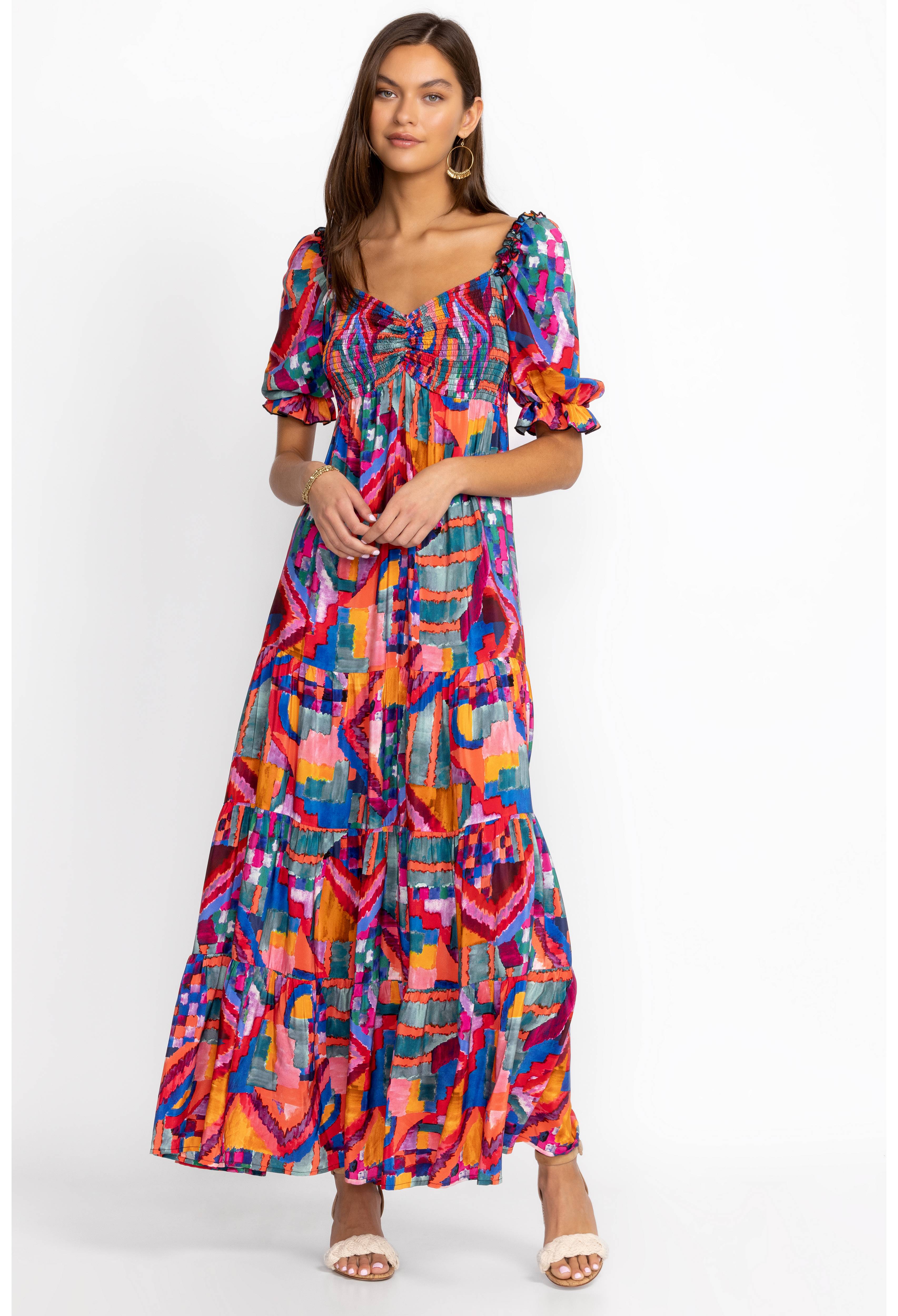 Summer Daydream Silk Maxi Dress, , large image number 3