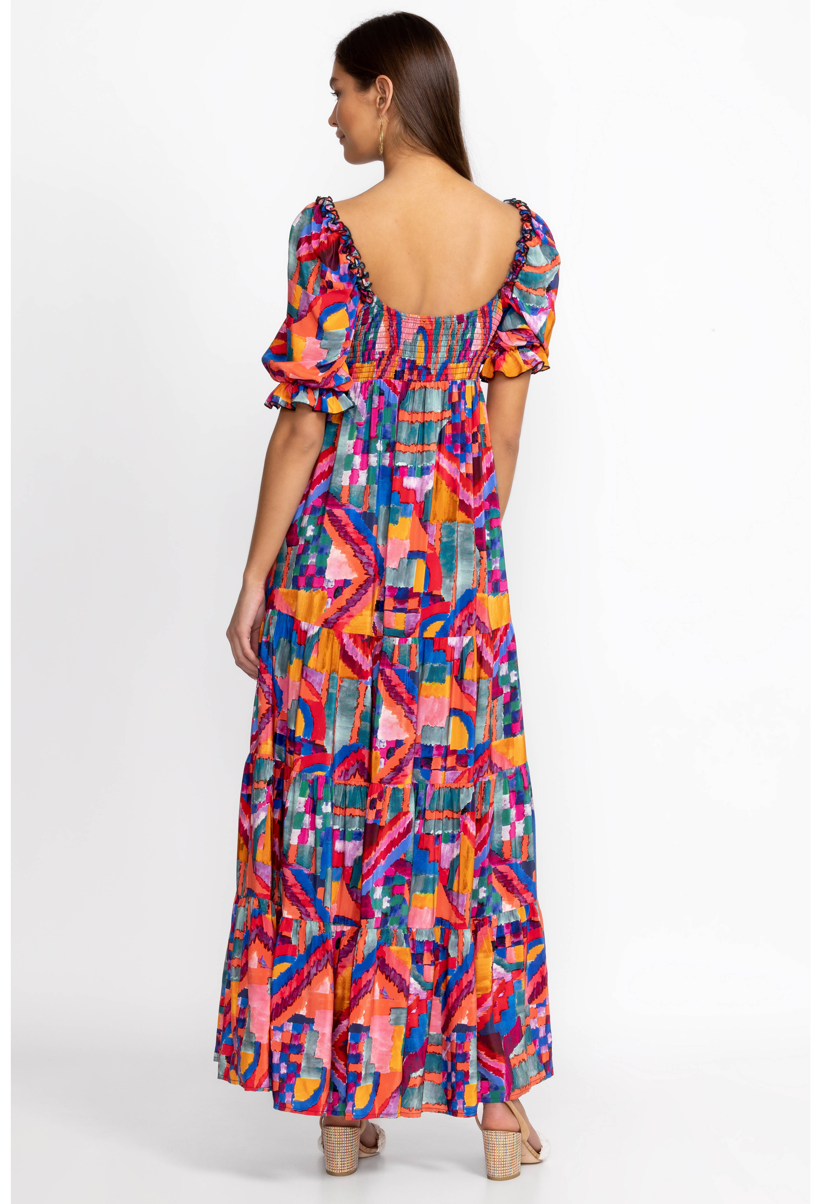 Summer Daydream Silk Maxi Dress, , large image number 4