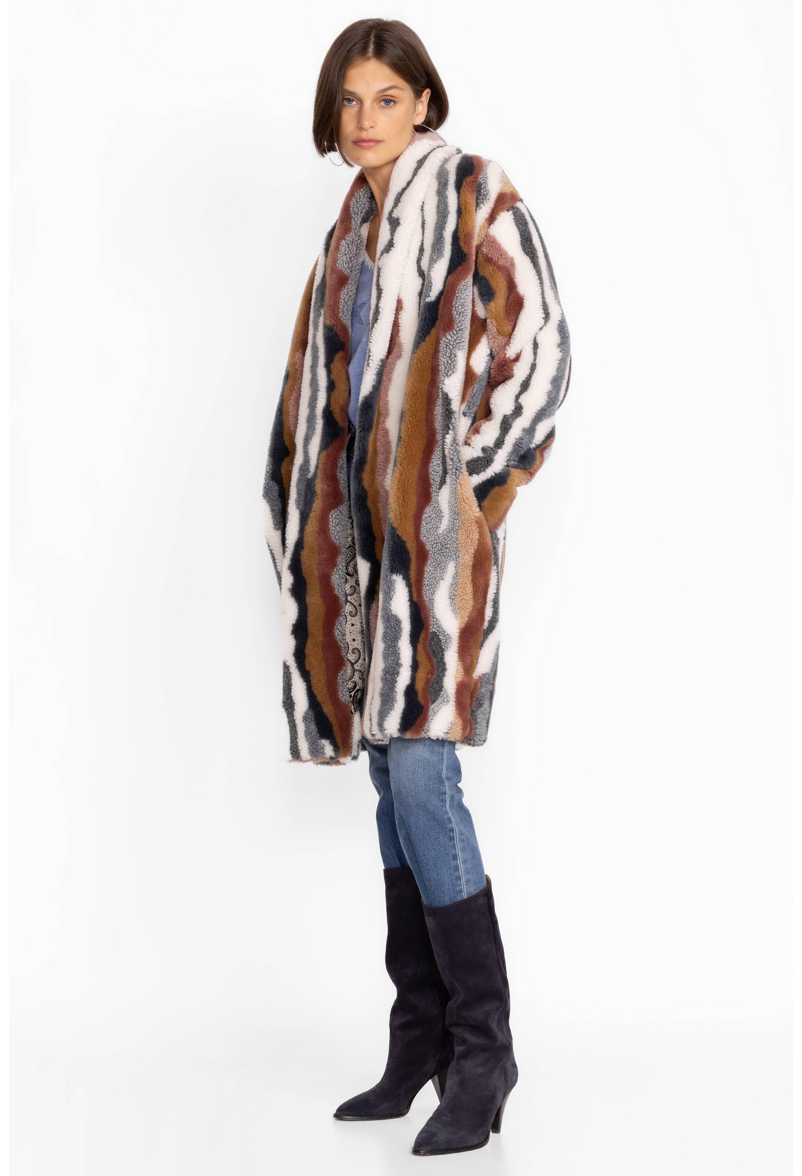 Ziggy Faux Fur Coat, , large image number 2