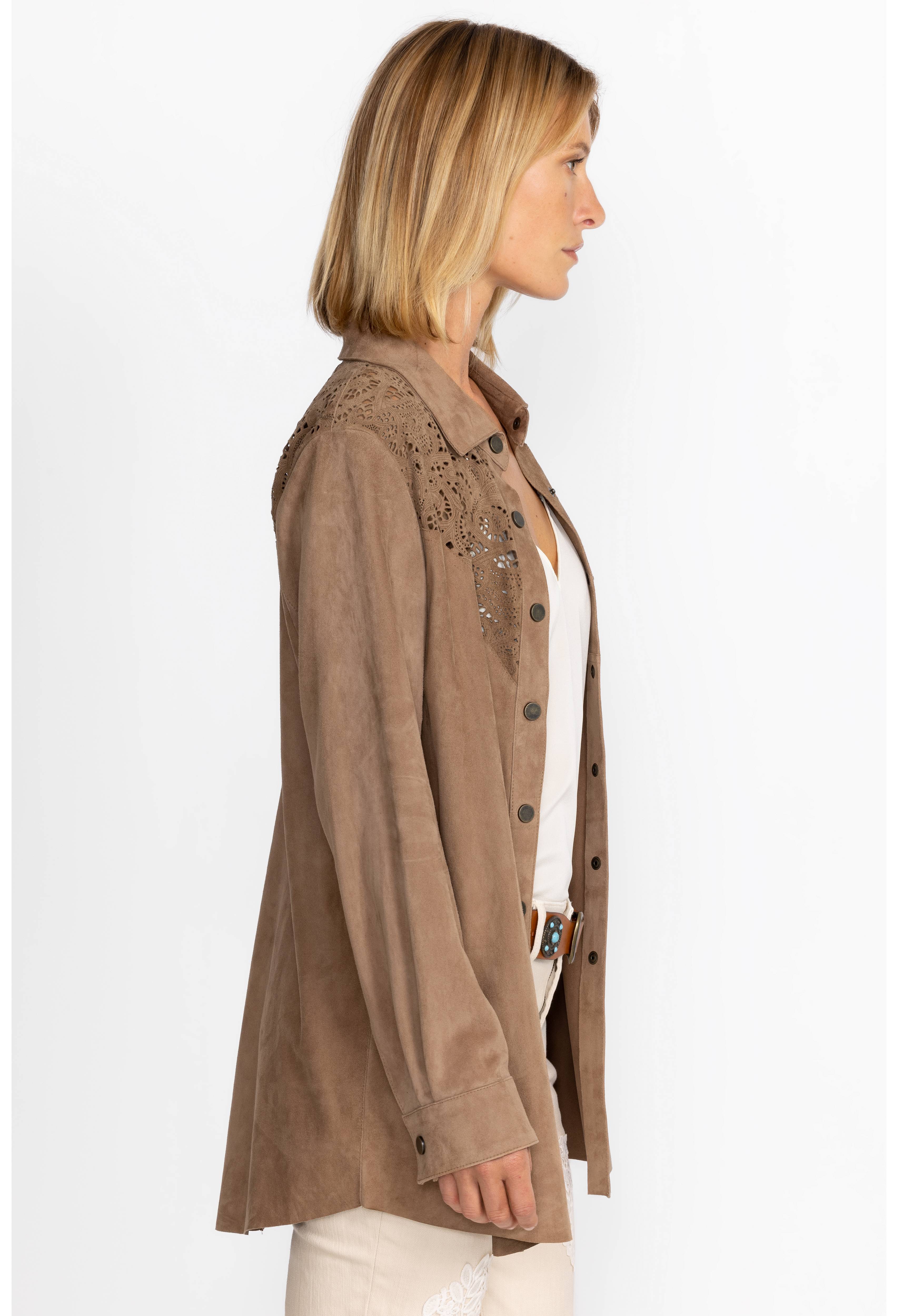 Fiore Suede Western Shacket, , large image number 2