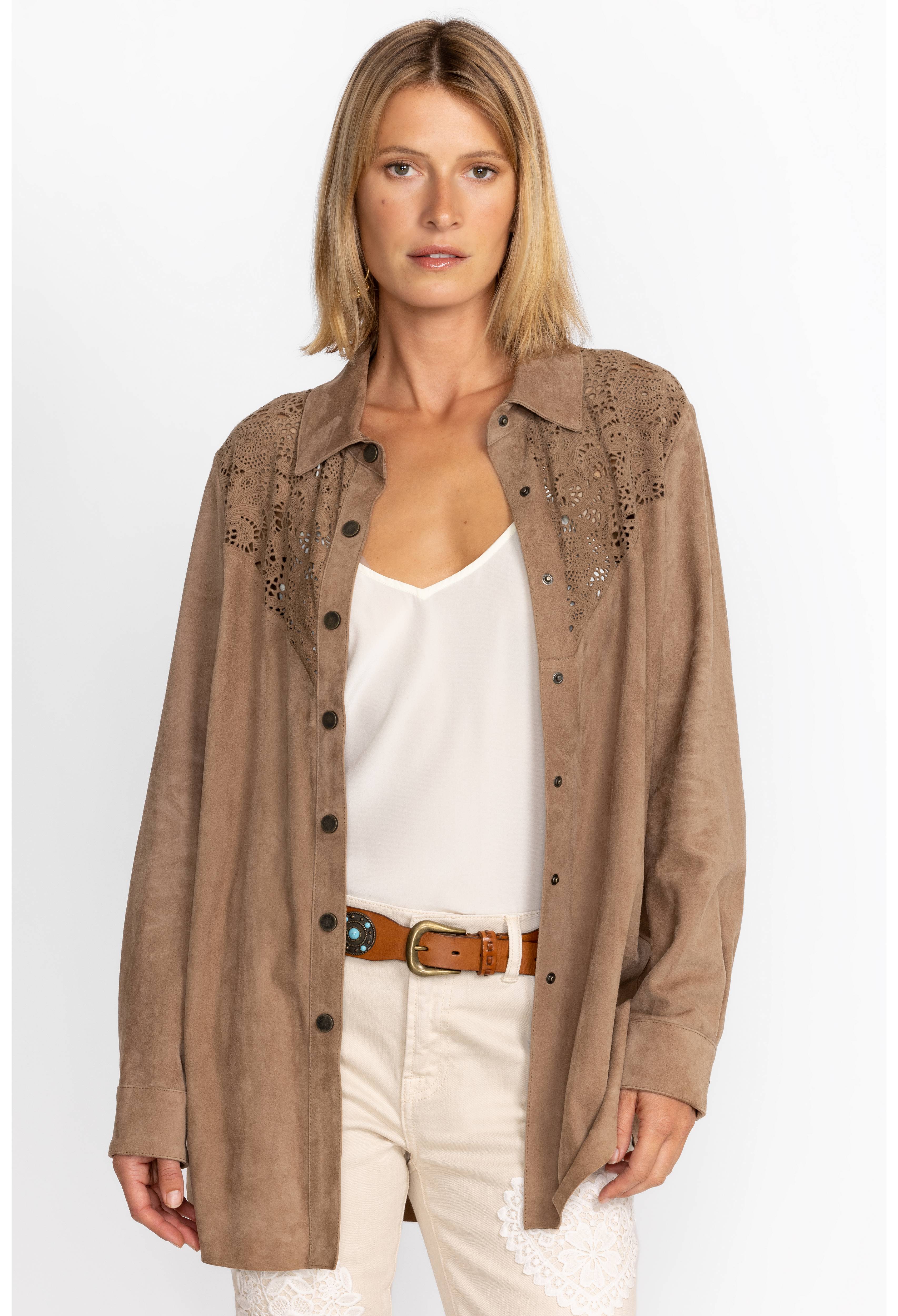 Fiore Suede Western Shacket, , large image number 3